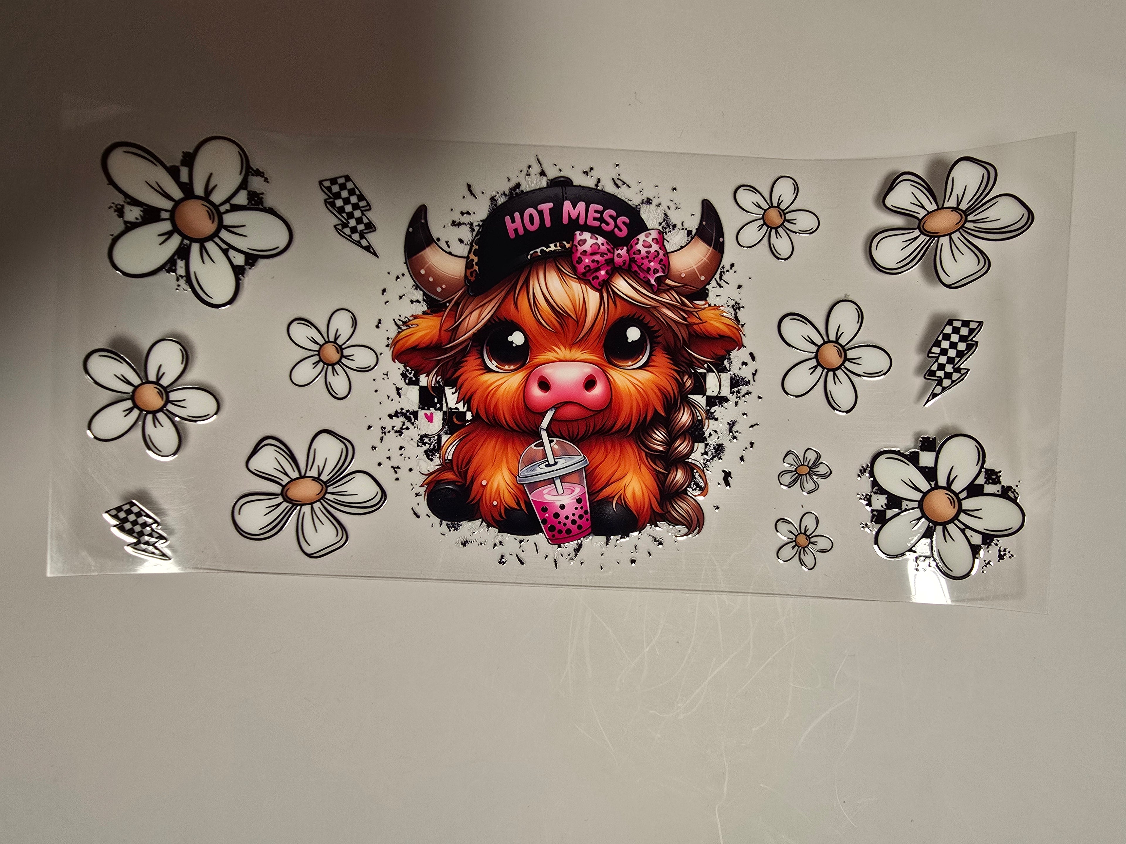 Highland Cow 16oz wrap