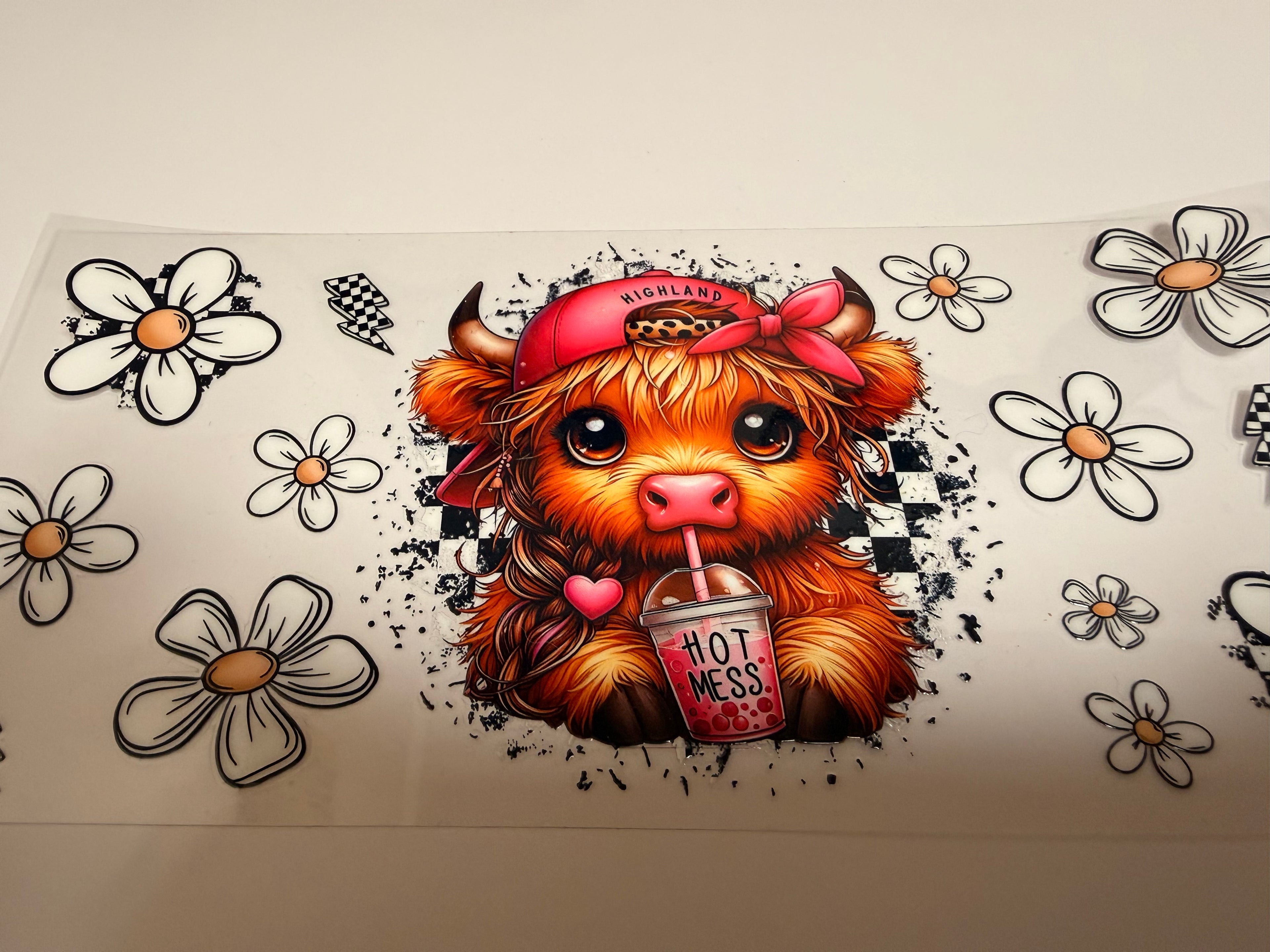 Highland Cow 16oz Wrap