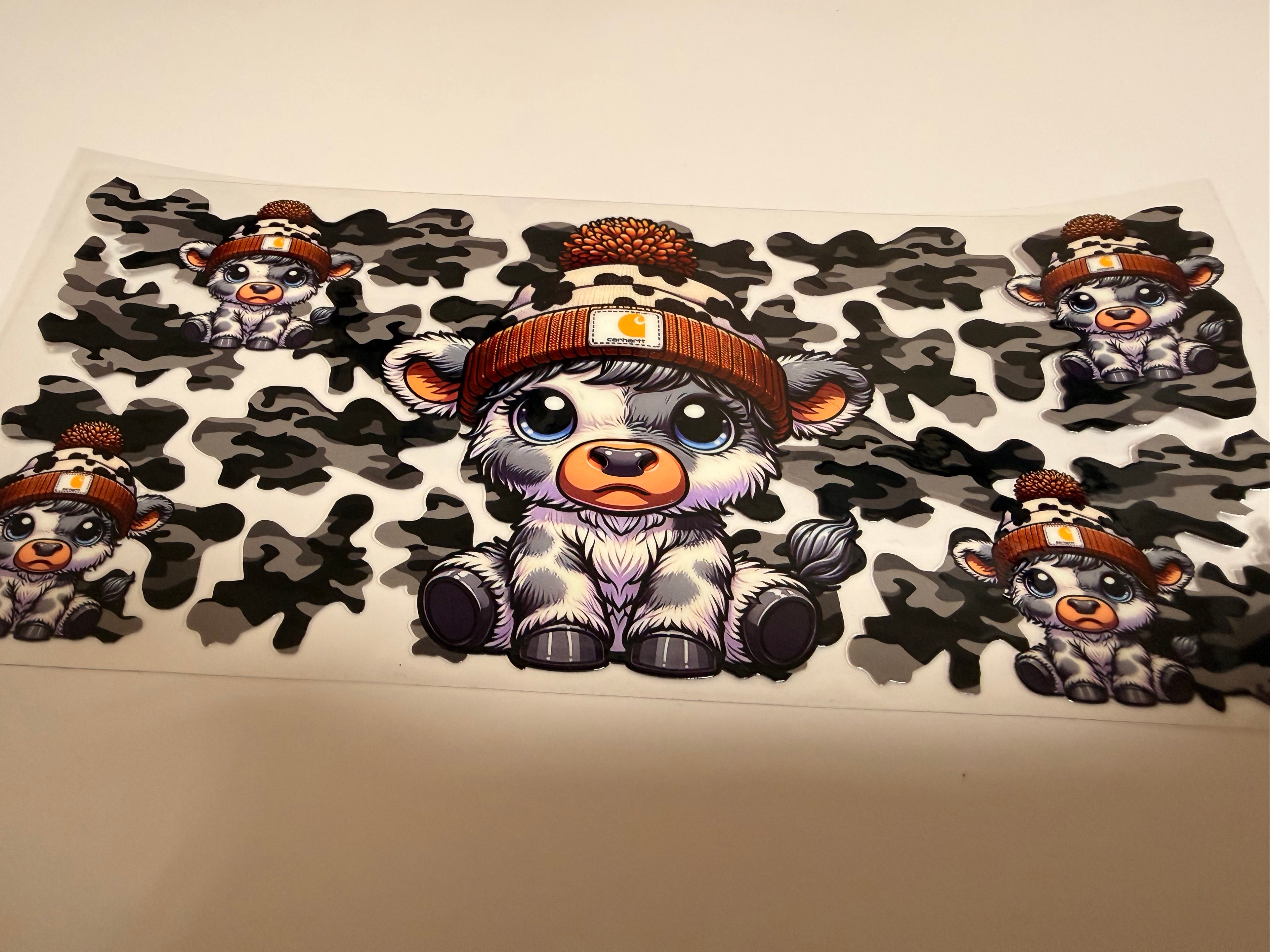 Highland Cow 16oz Wrap