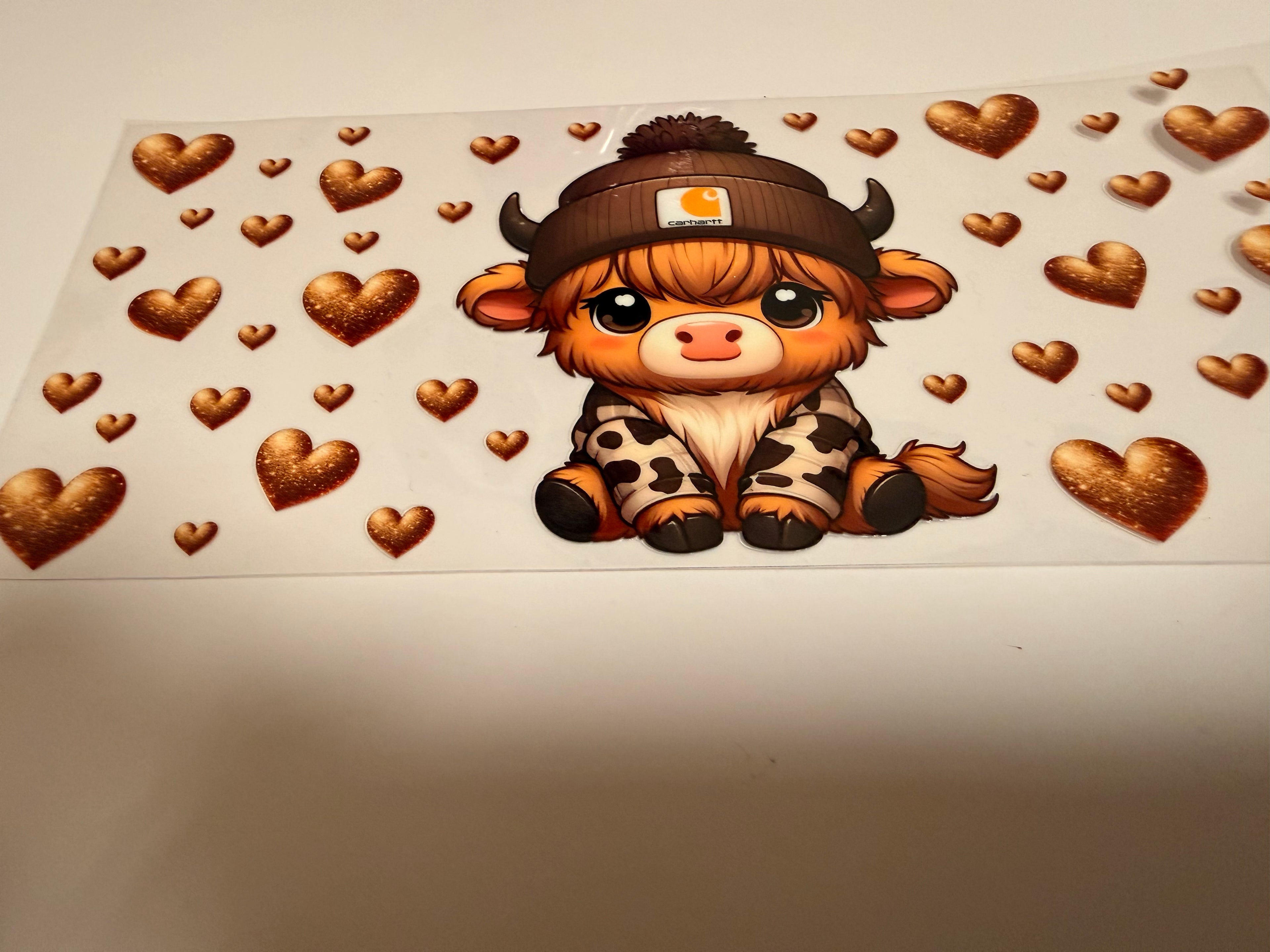 Highland Cow 16oz Wrap