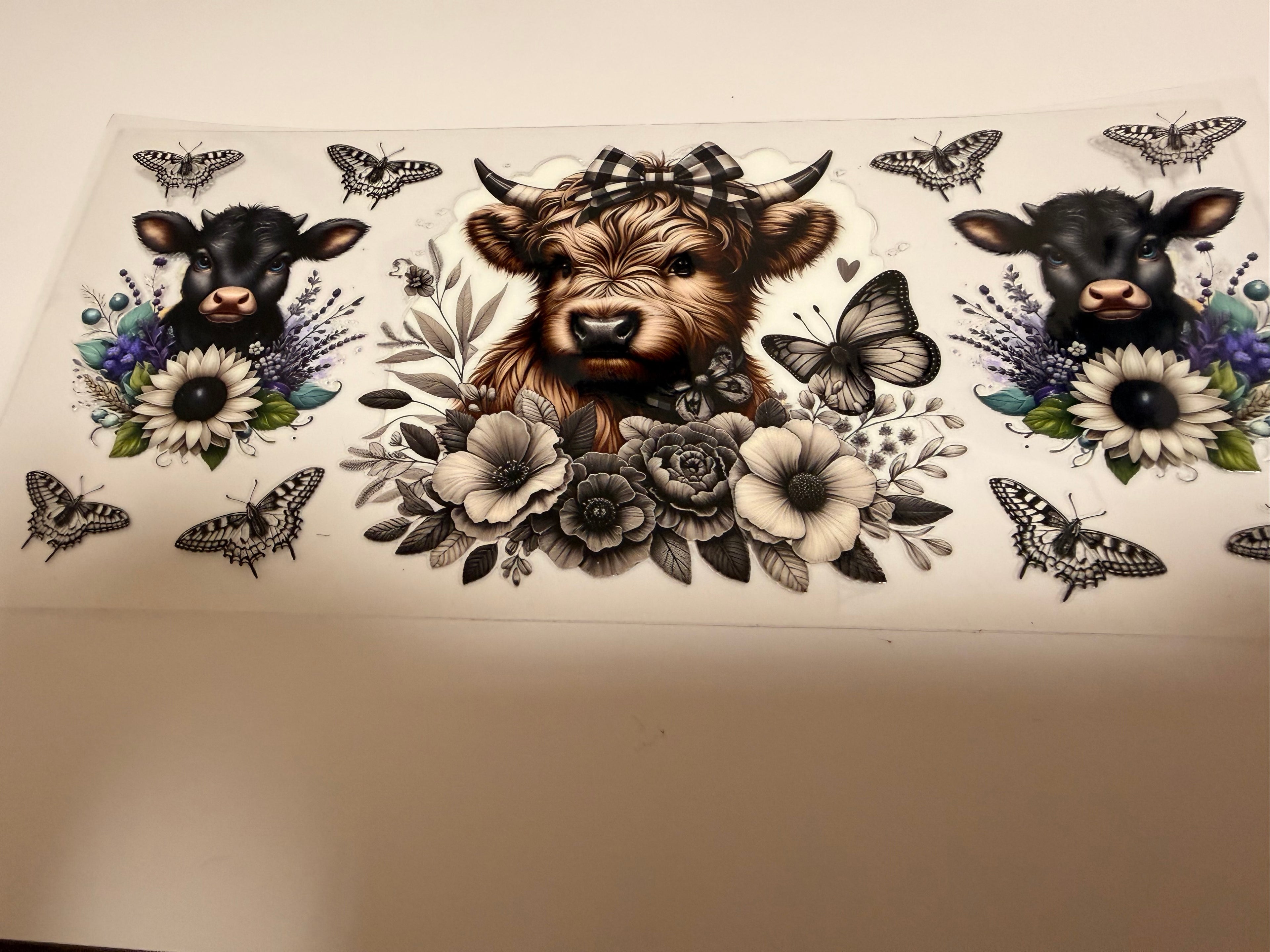 Highland Cow 16oz Wrap