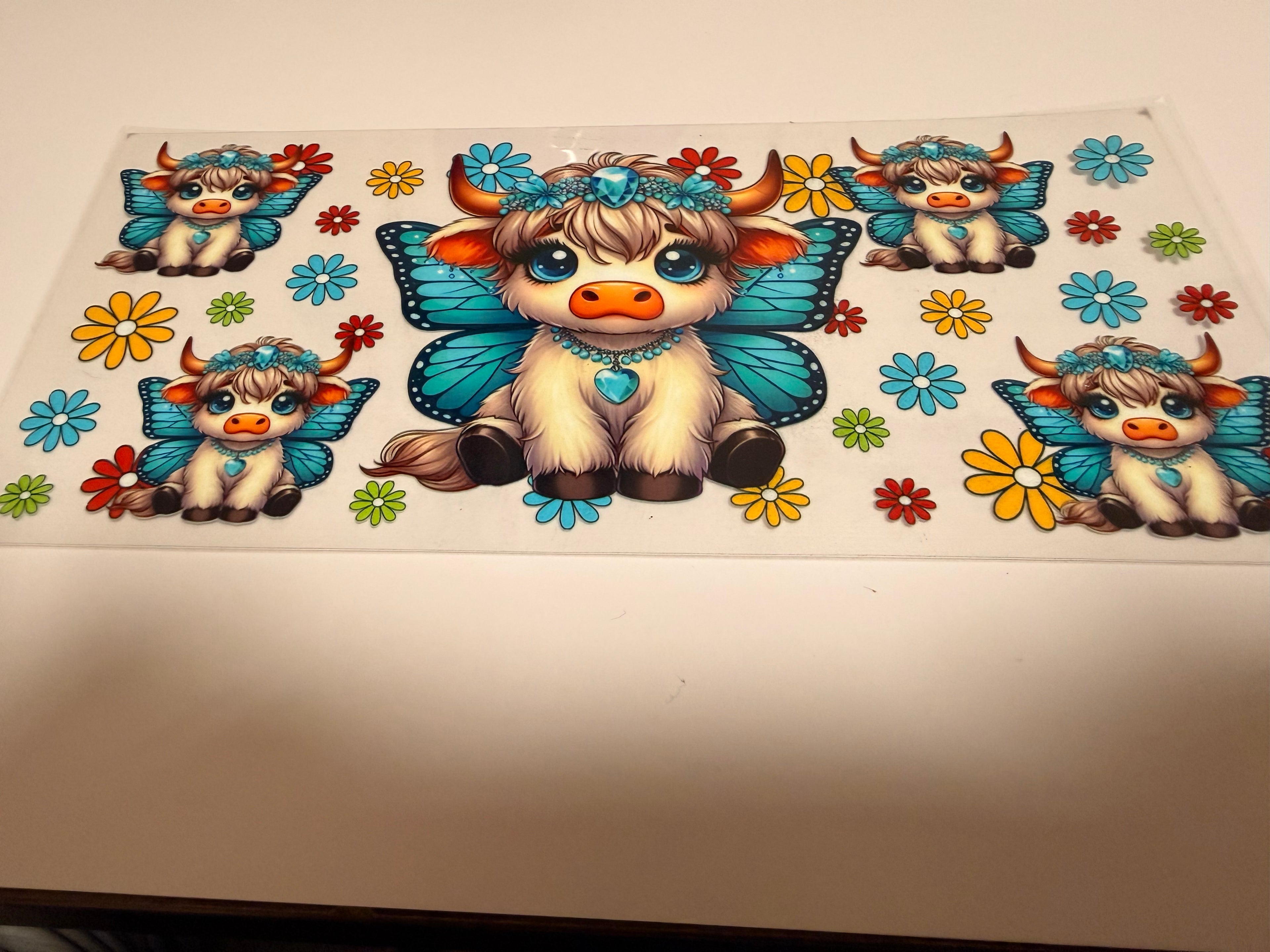 Highland Cow 16oz Wrap