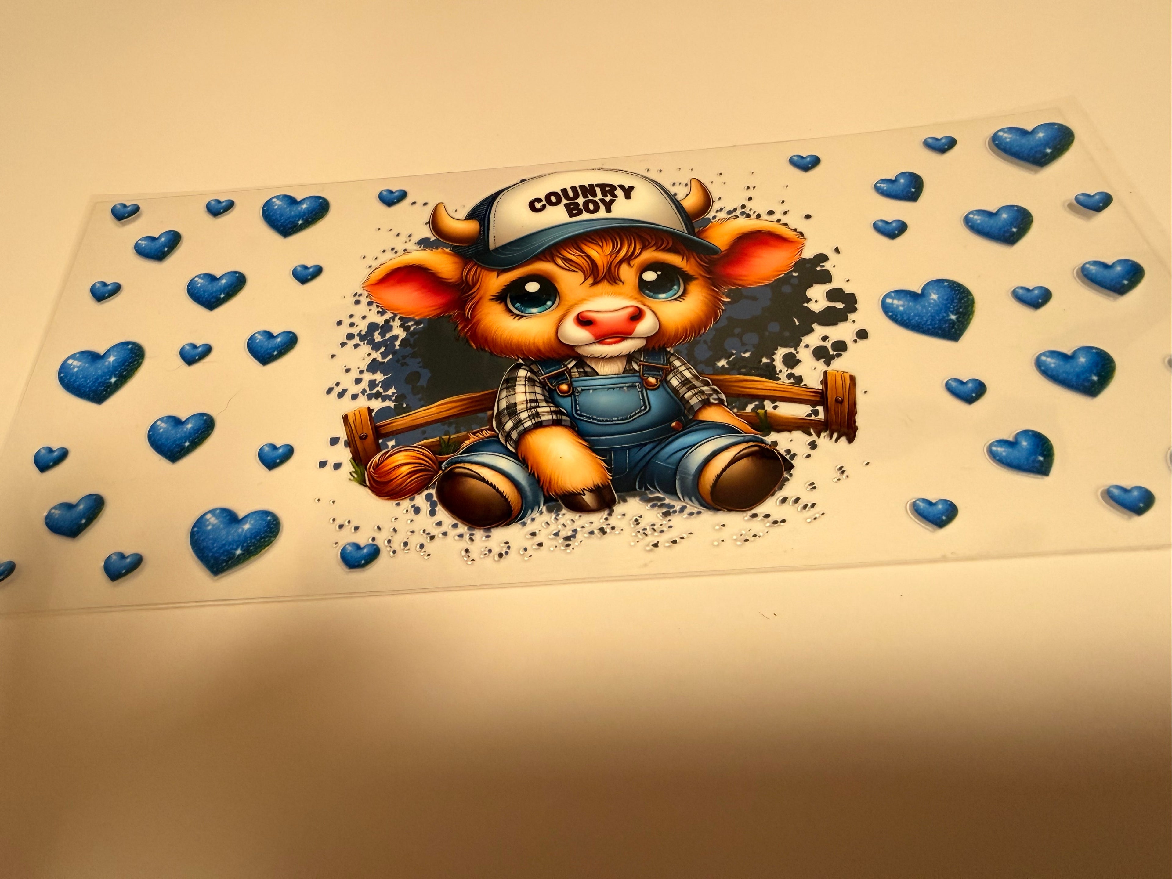 Highland Cow 16oz Wrap