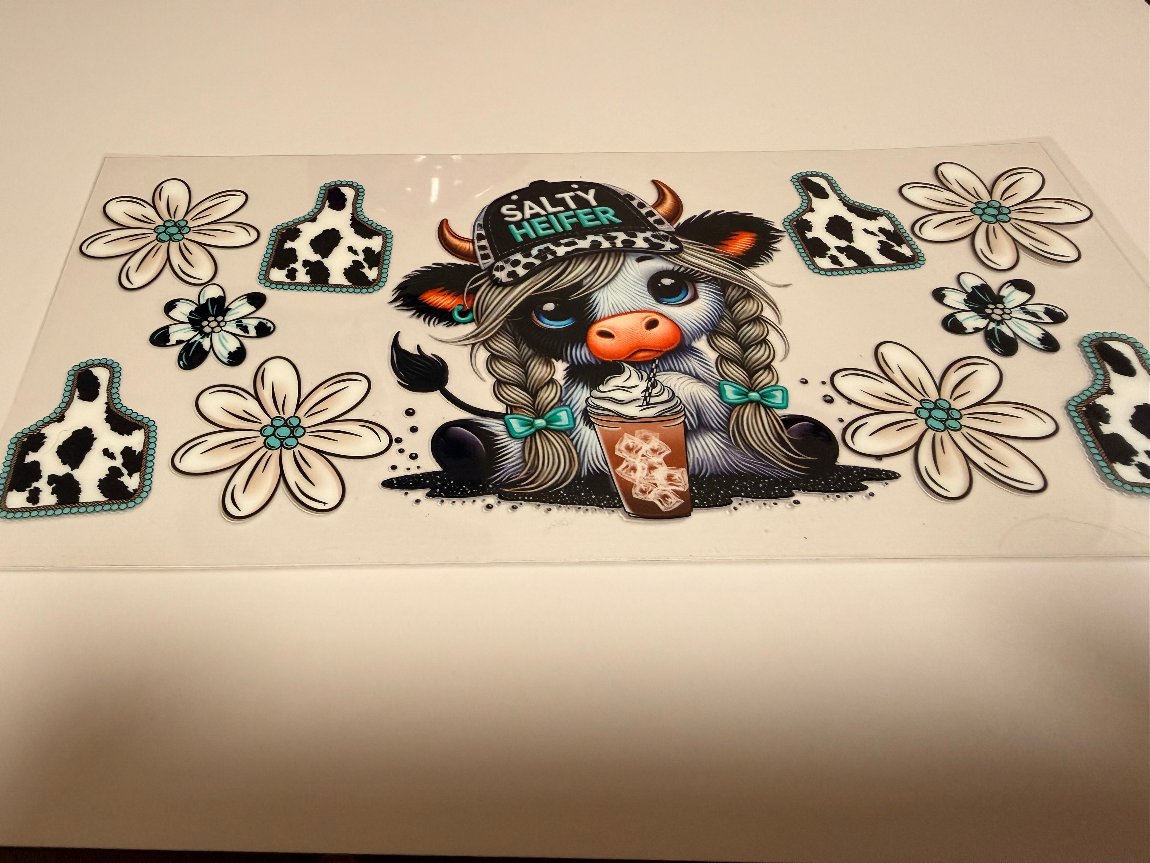 Highland Cow 16oz Wrap