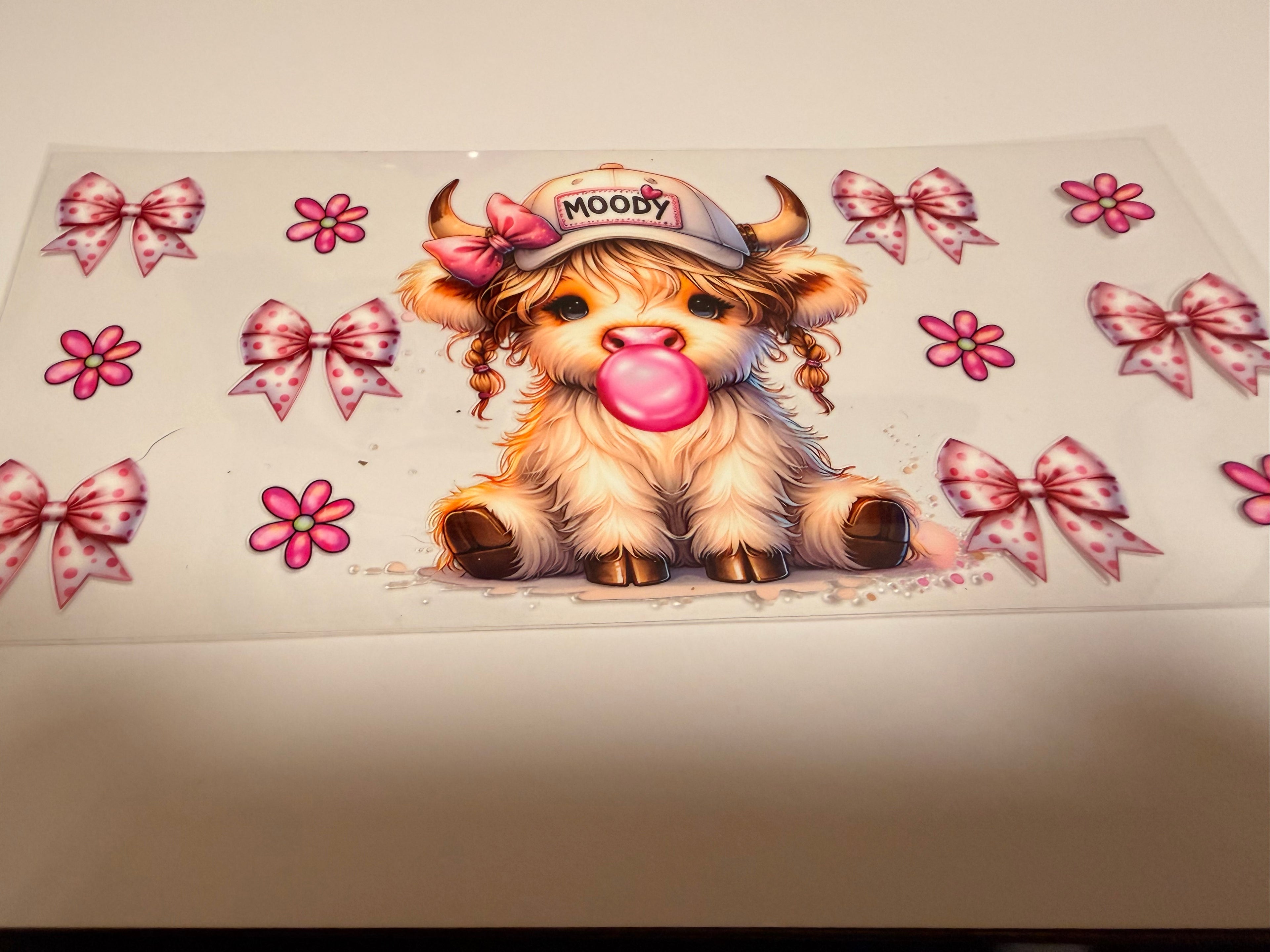 Highland Cow 16oz Wrap