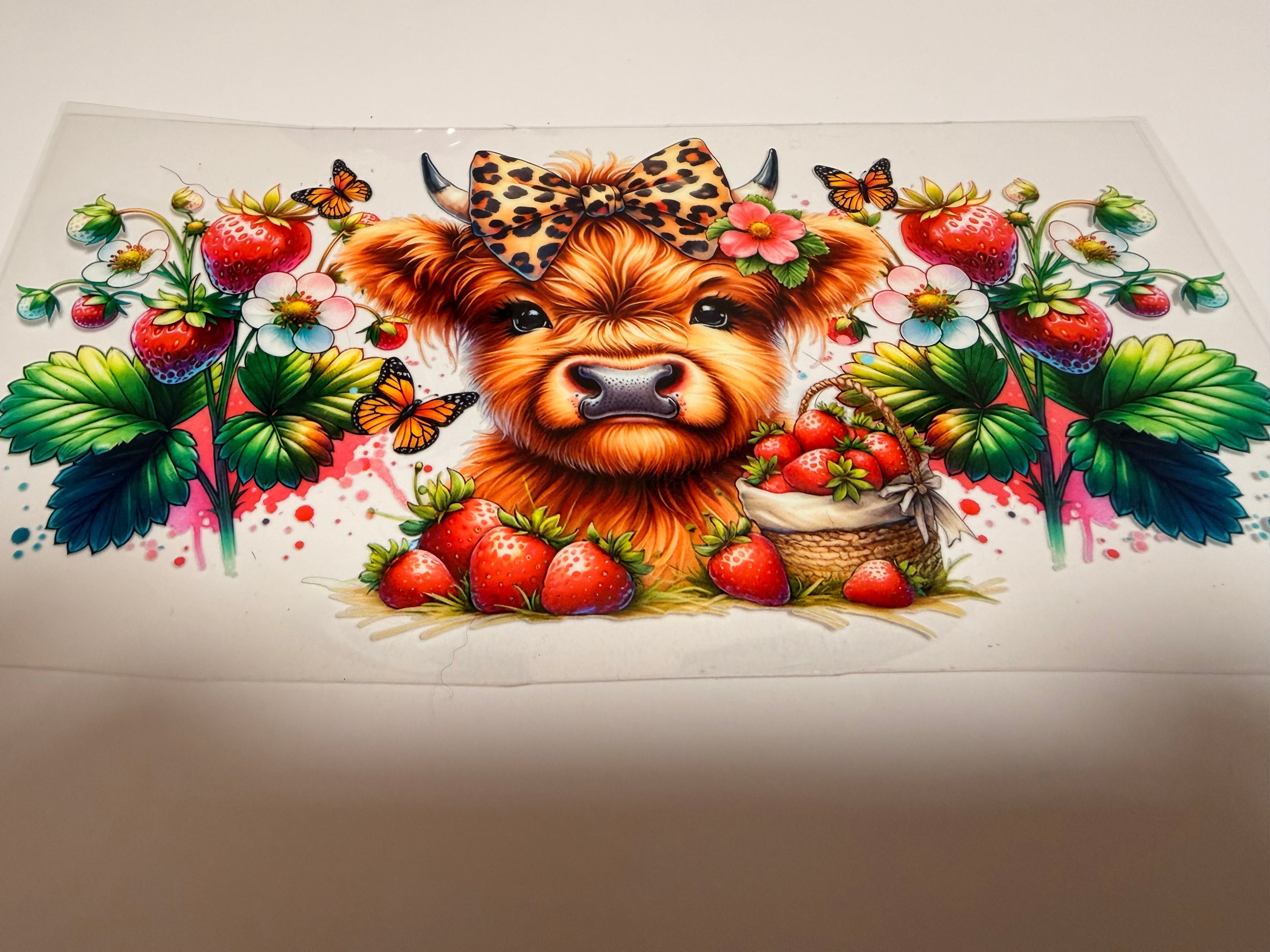 Highland Cow 16oz Wrap