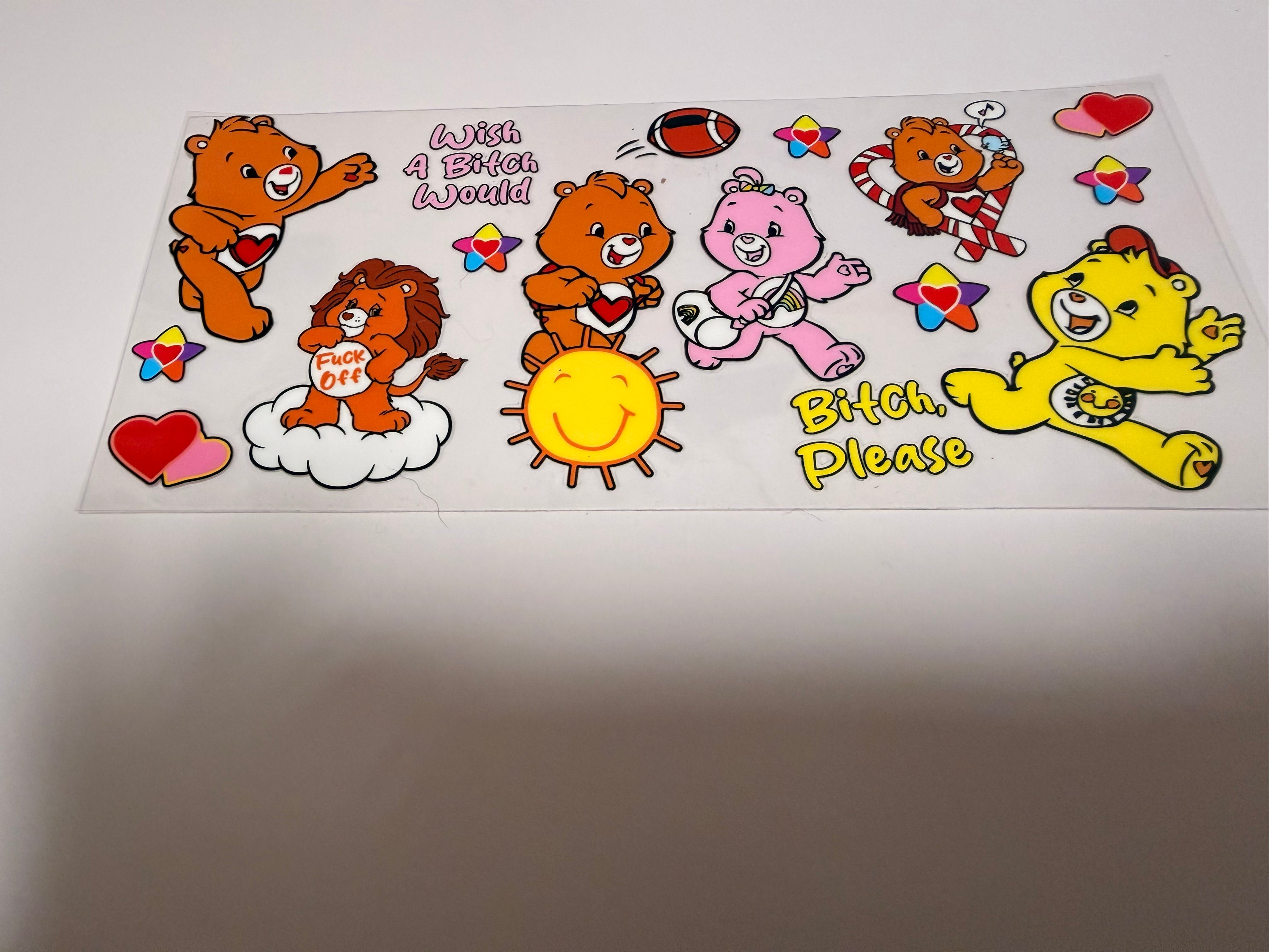 Sassy Care Bear 16oz wrap