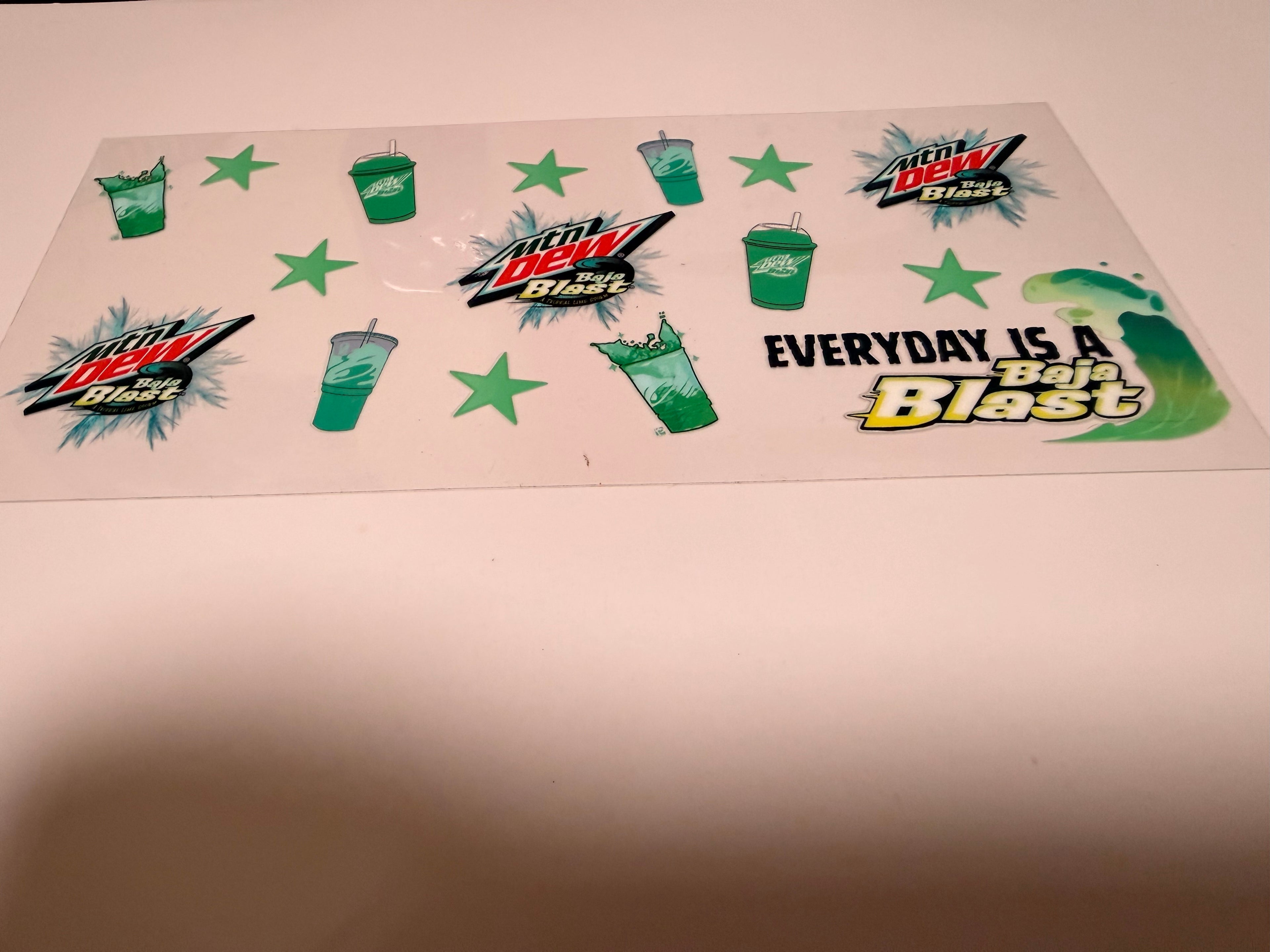 Mtn Dew Baja Blast 16oz wrap