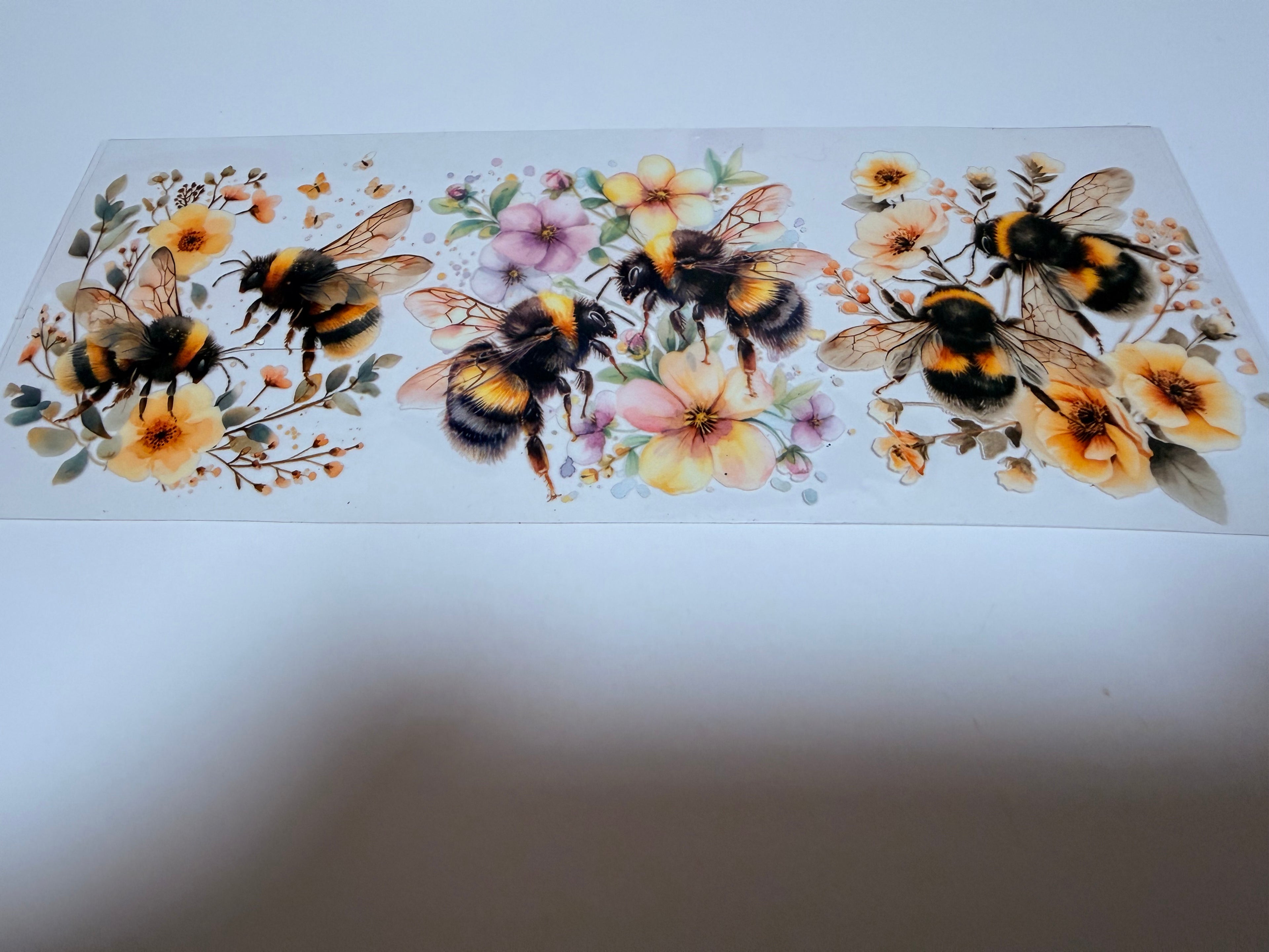 Bees with Flowers 16oz wrap