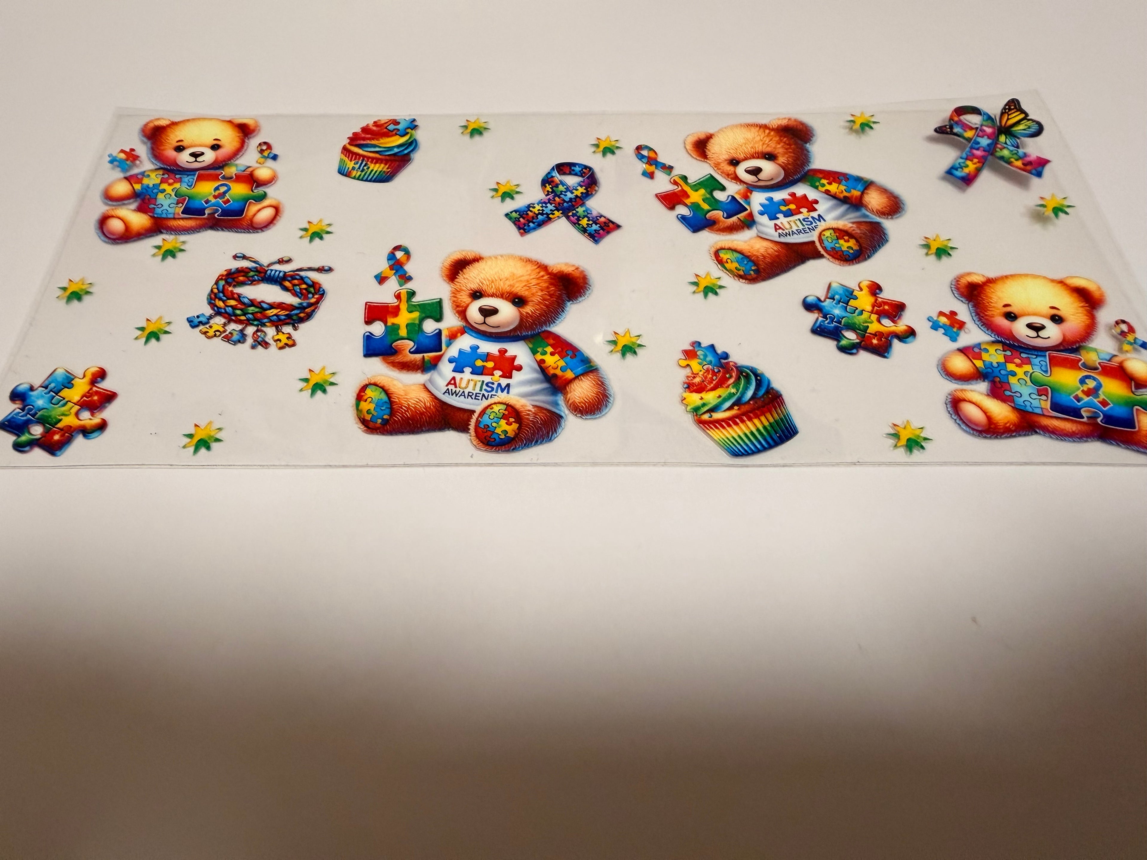 Autism Bear 16oz wrap
