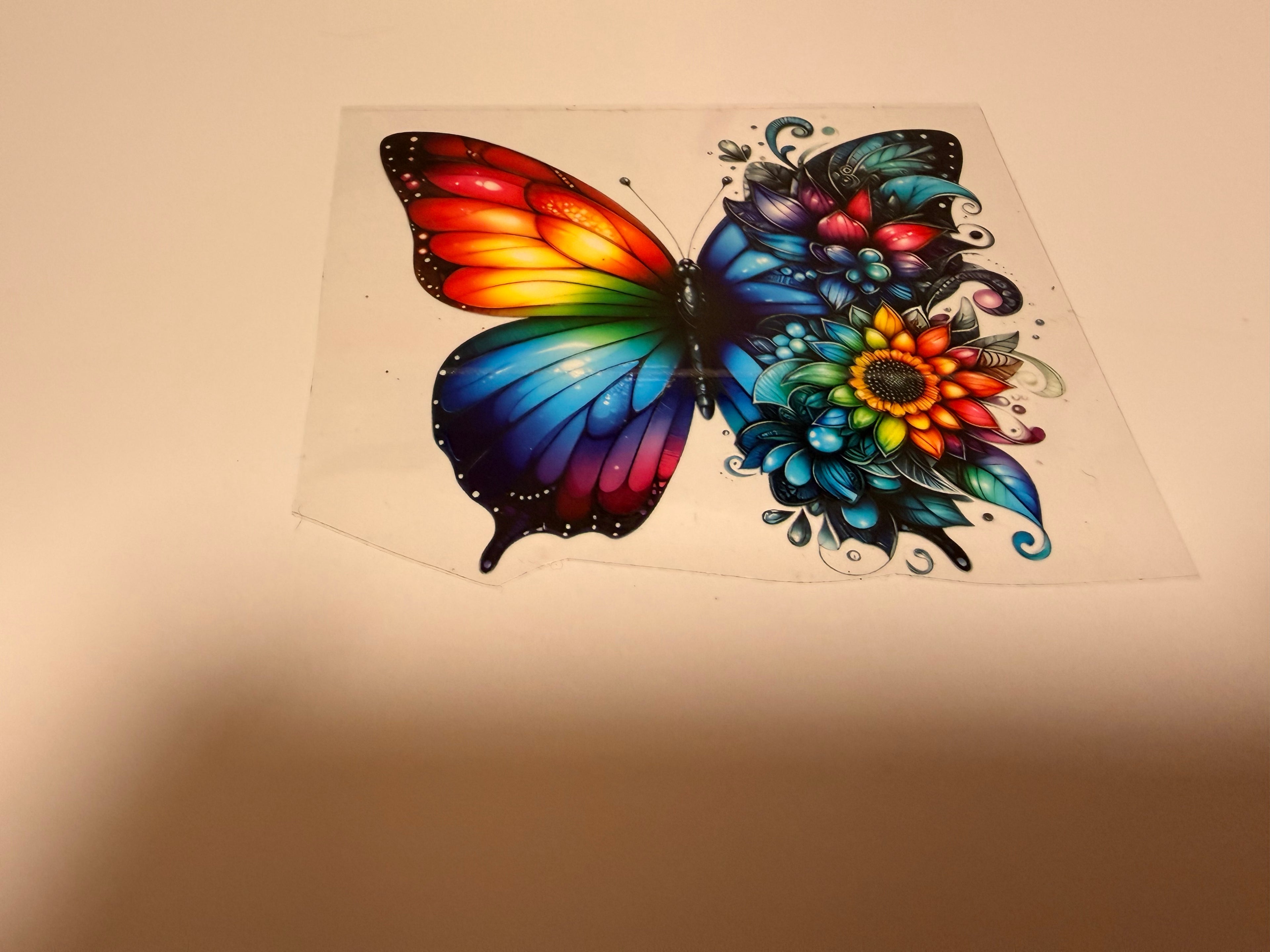 Rainbow Butterflies Decal