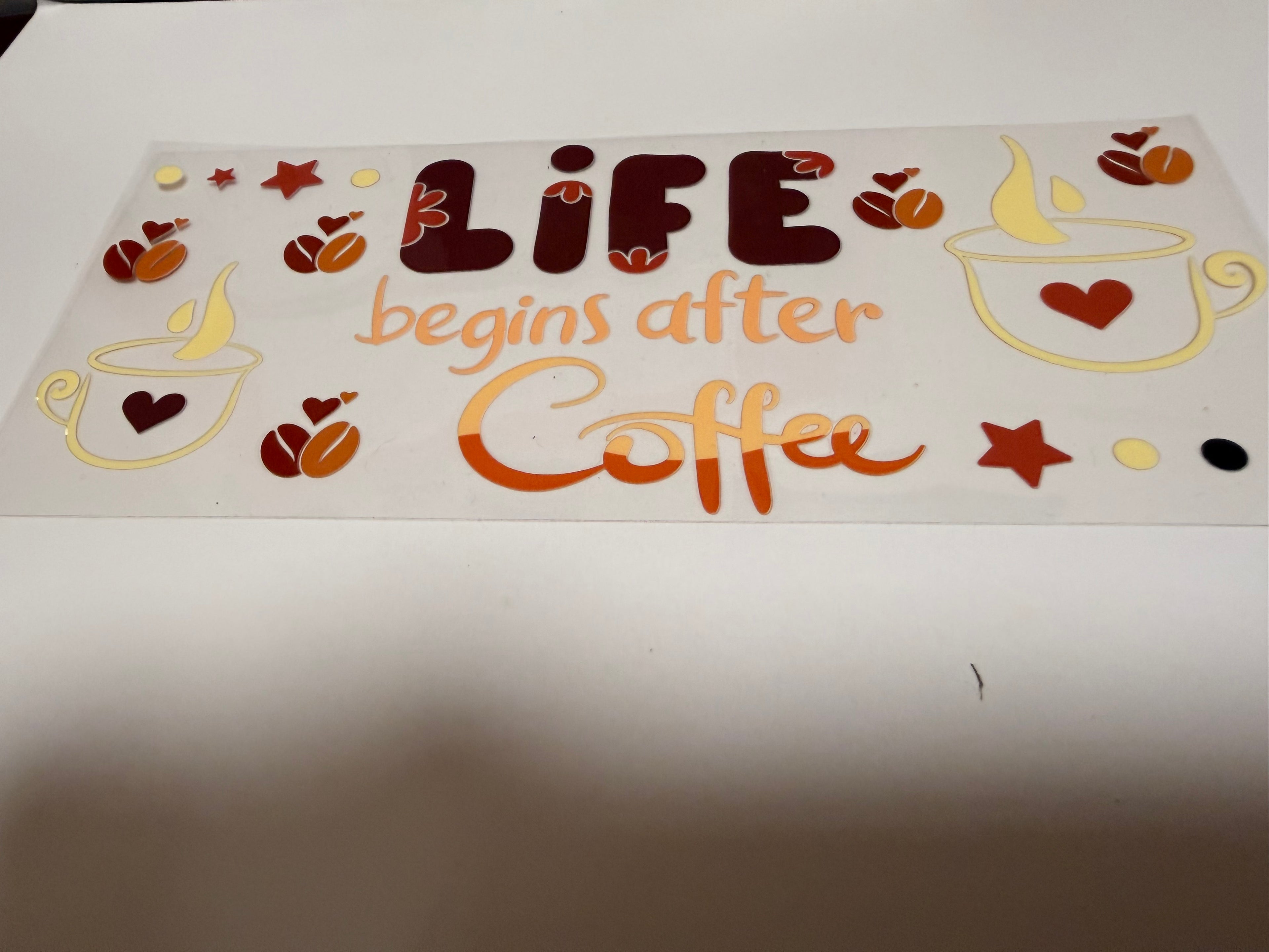 Life Begins After Coffee 16oz Wrap