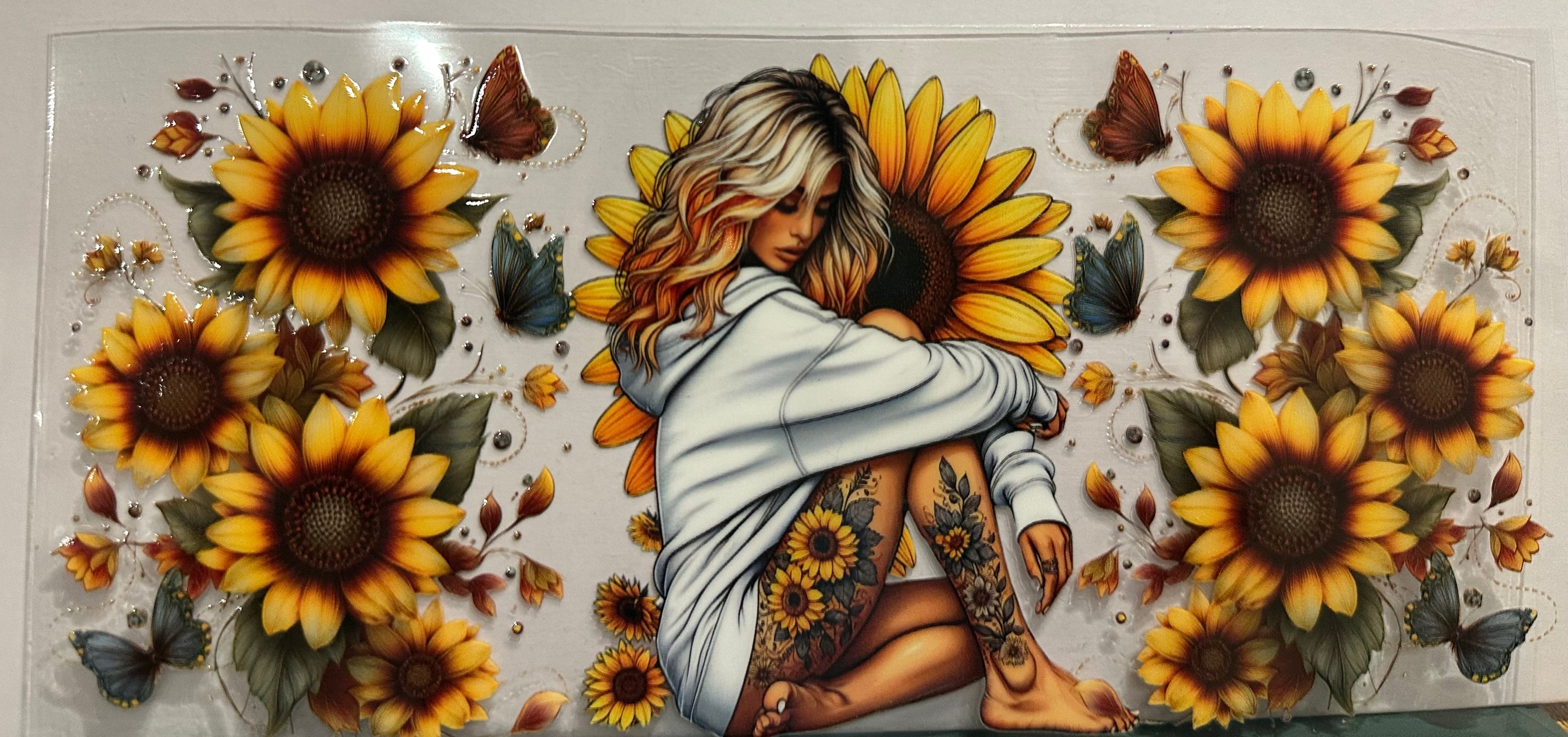 Sunflowers 16oz Wrap