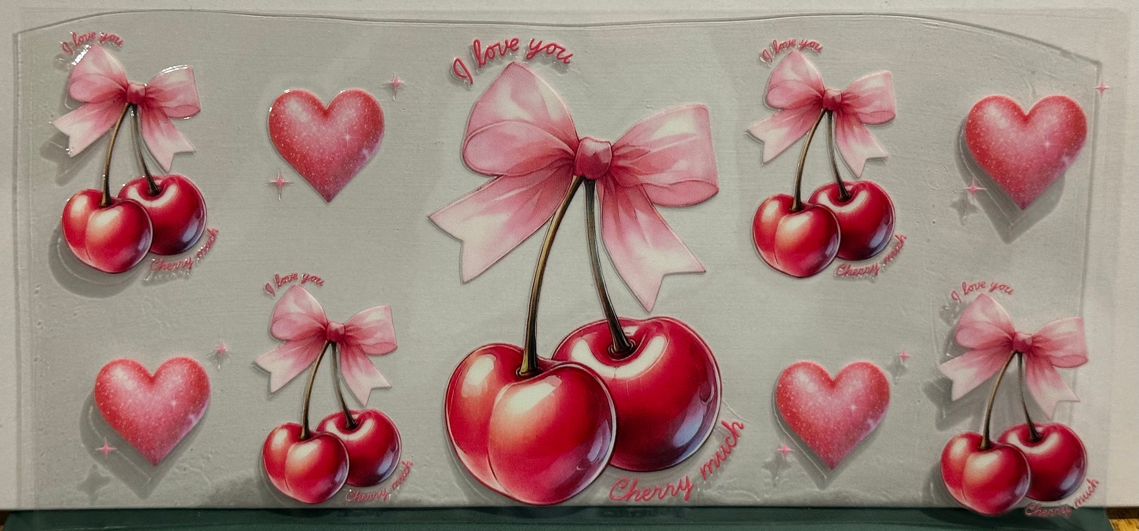 Cherries & Bows 16oz Wrap