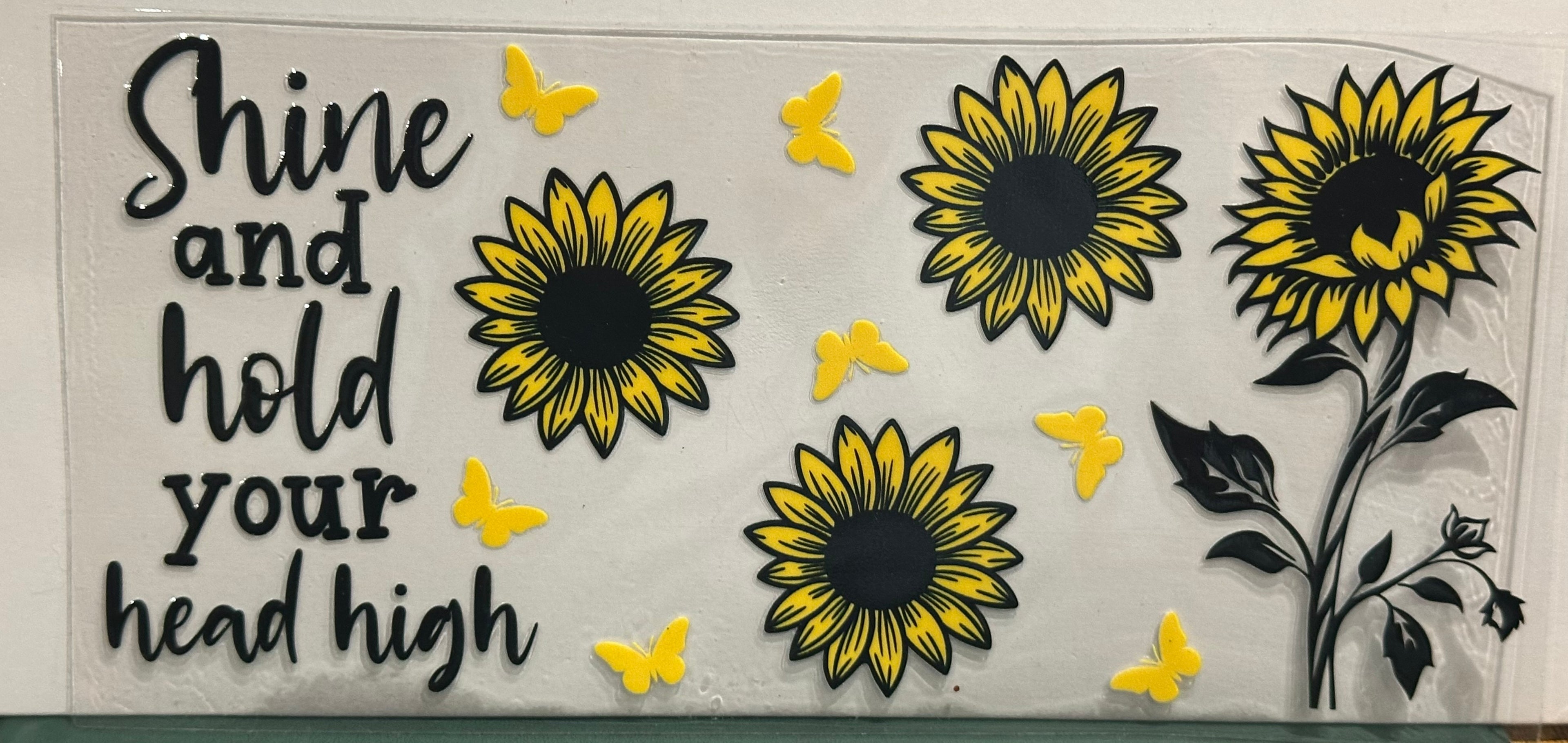 Sunflower Affirmations 16 oz Wrap