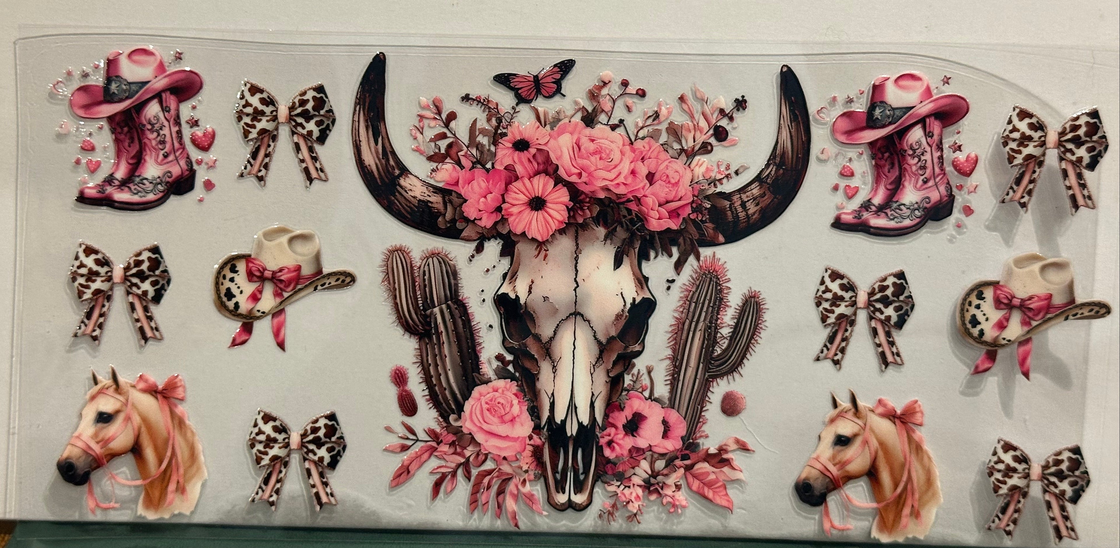 Horse and Bows 16 oz Wrap