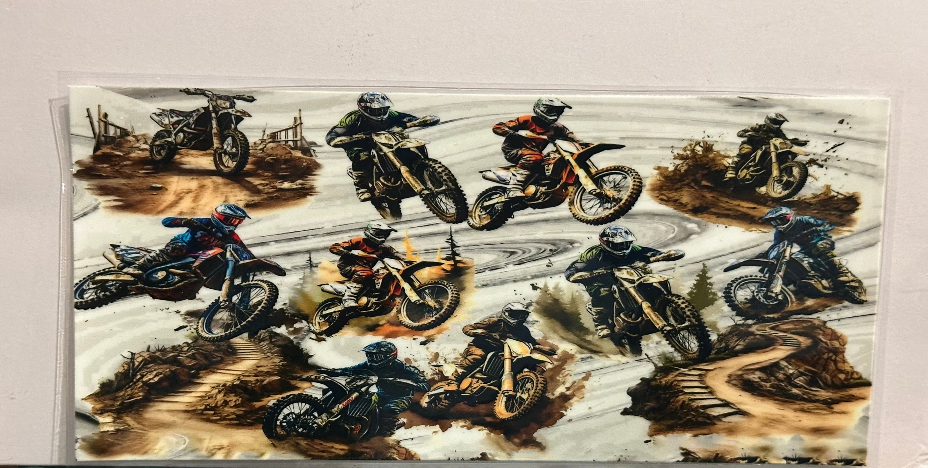 Dirt Bike 16 oz Wrap