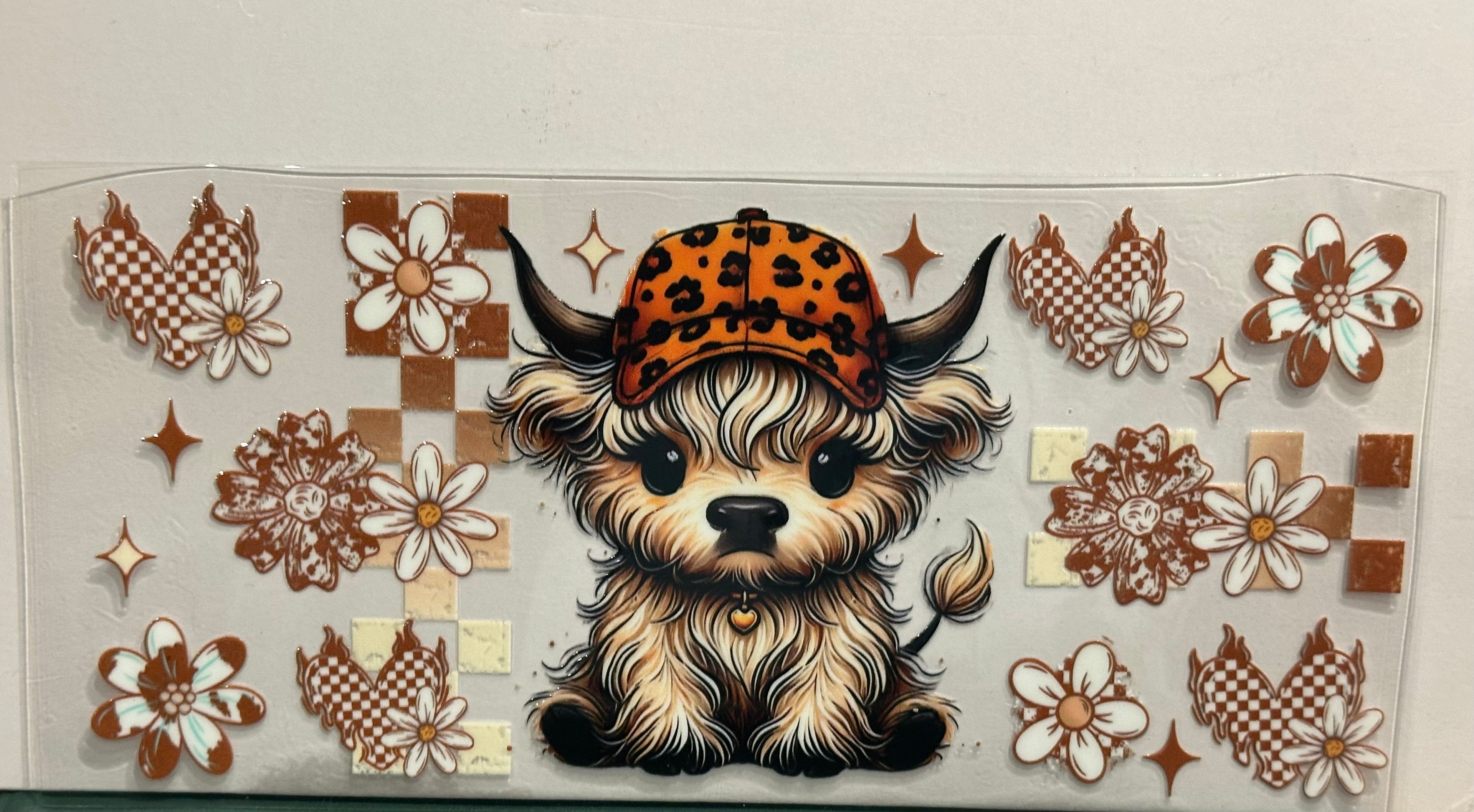 Highland Cow 16oz Wrap