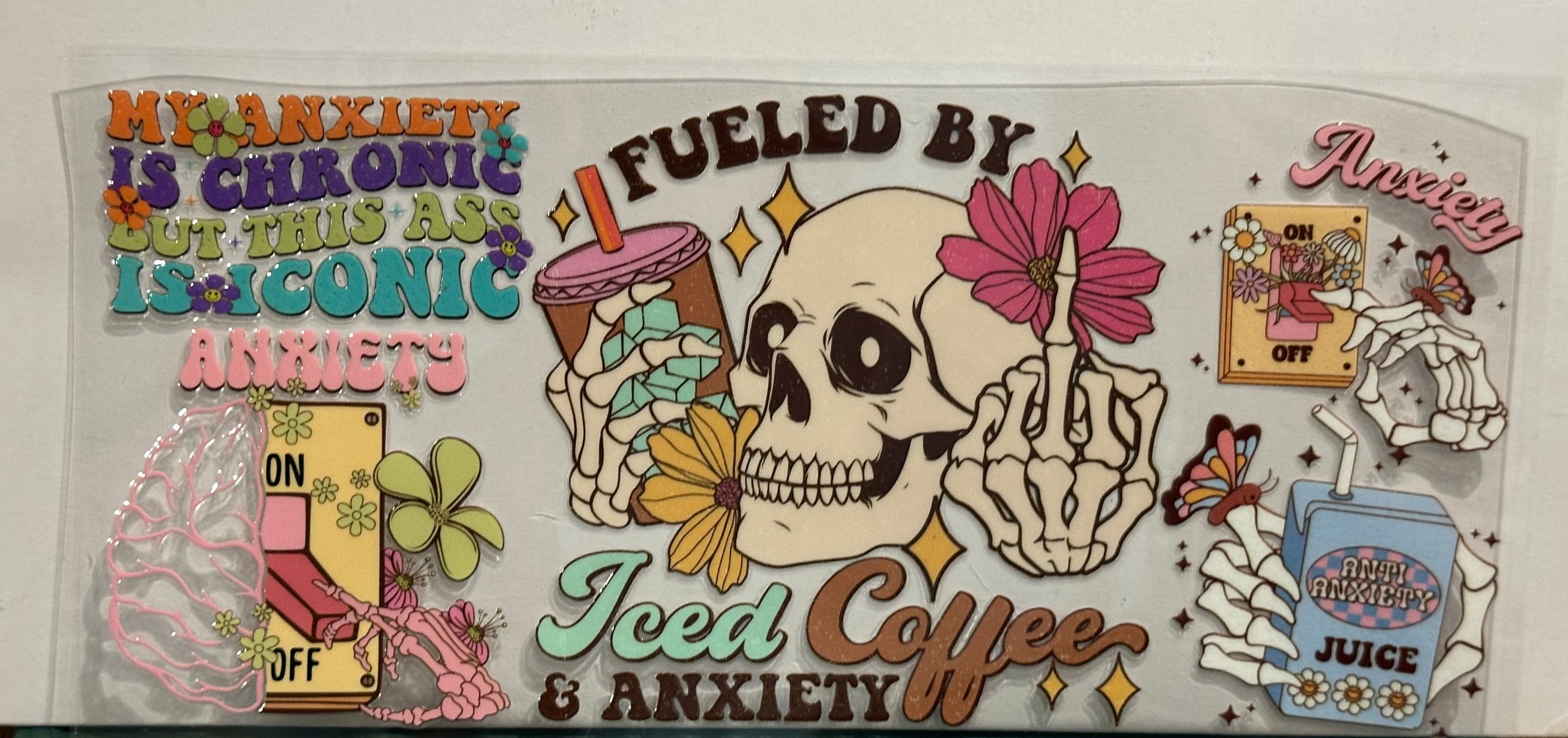 Coffee & Anxiety 16oz Wrap