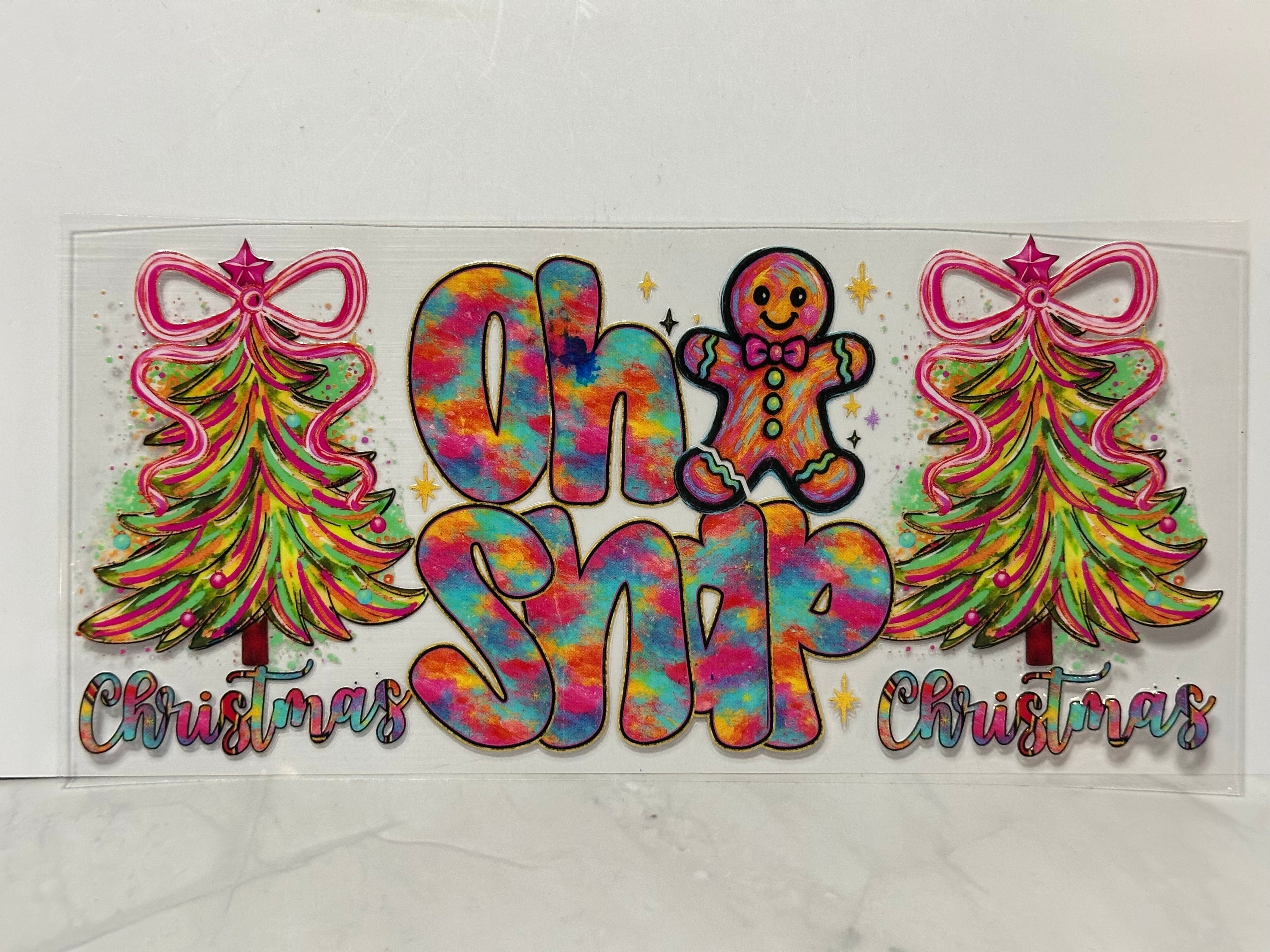 Christmas Oh Snap 16oz Wrap