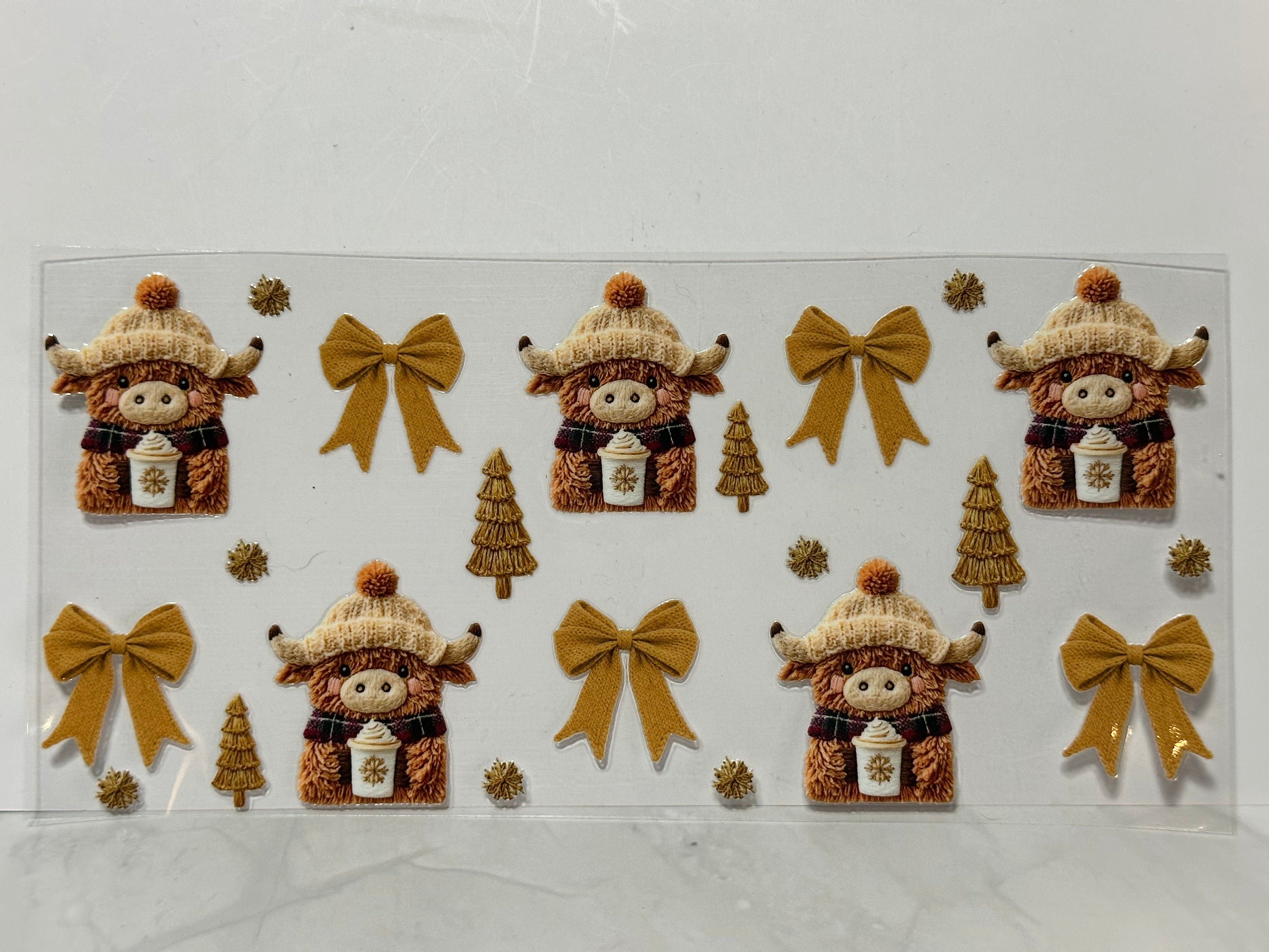 Christmas Cows 16oz Wrap