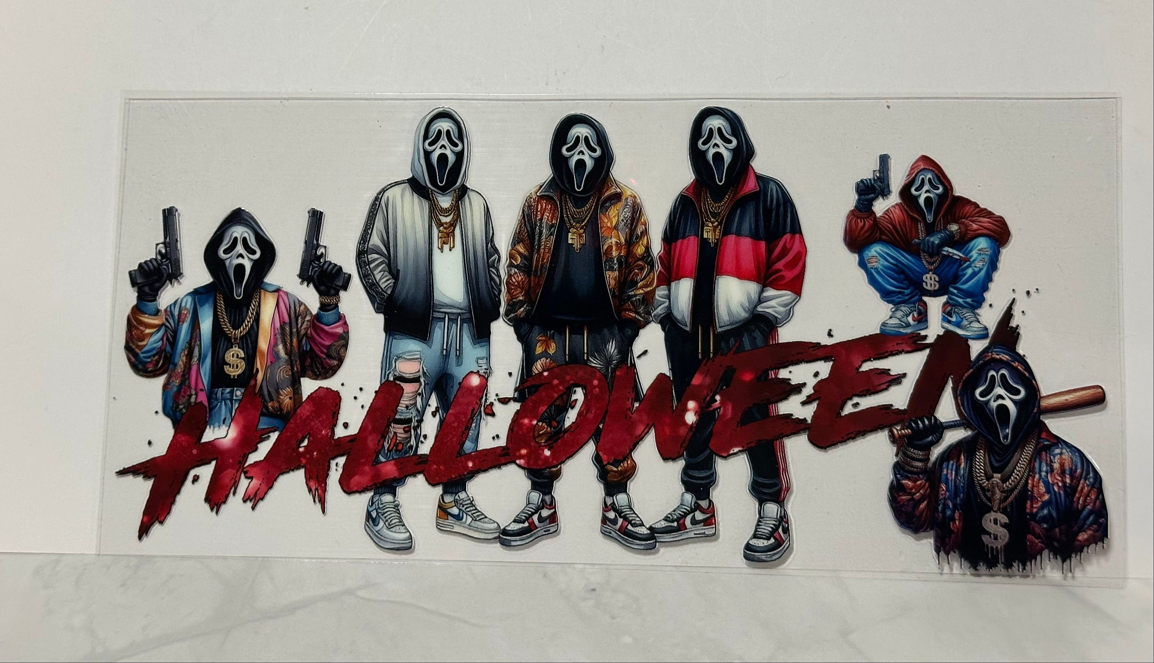 Scream Halloween 16 oz Wrap