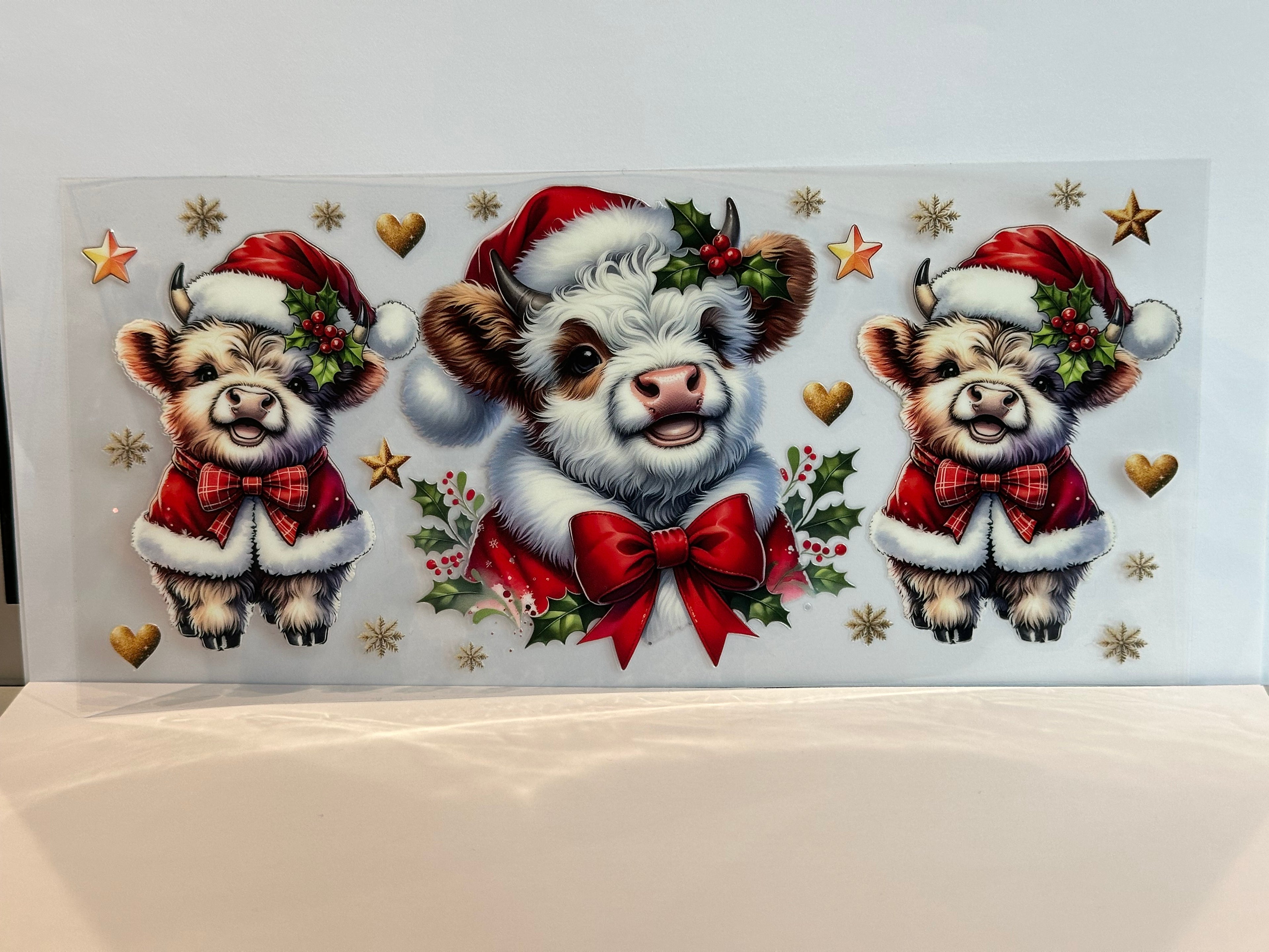 Baby Cow Christmas 16ozWraps