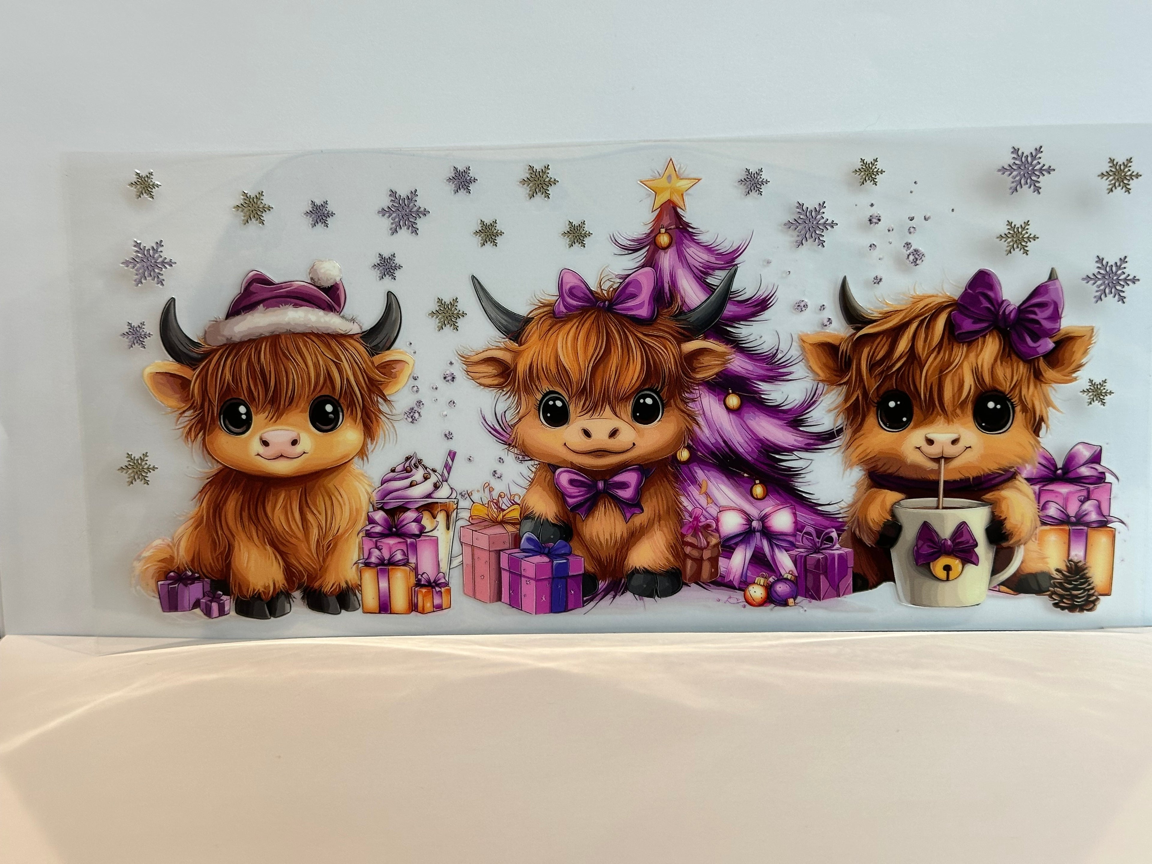 Baby Cow Christmas 16ozWraps