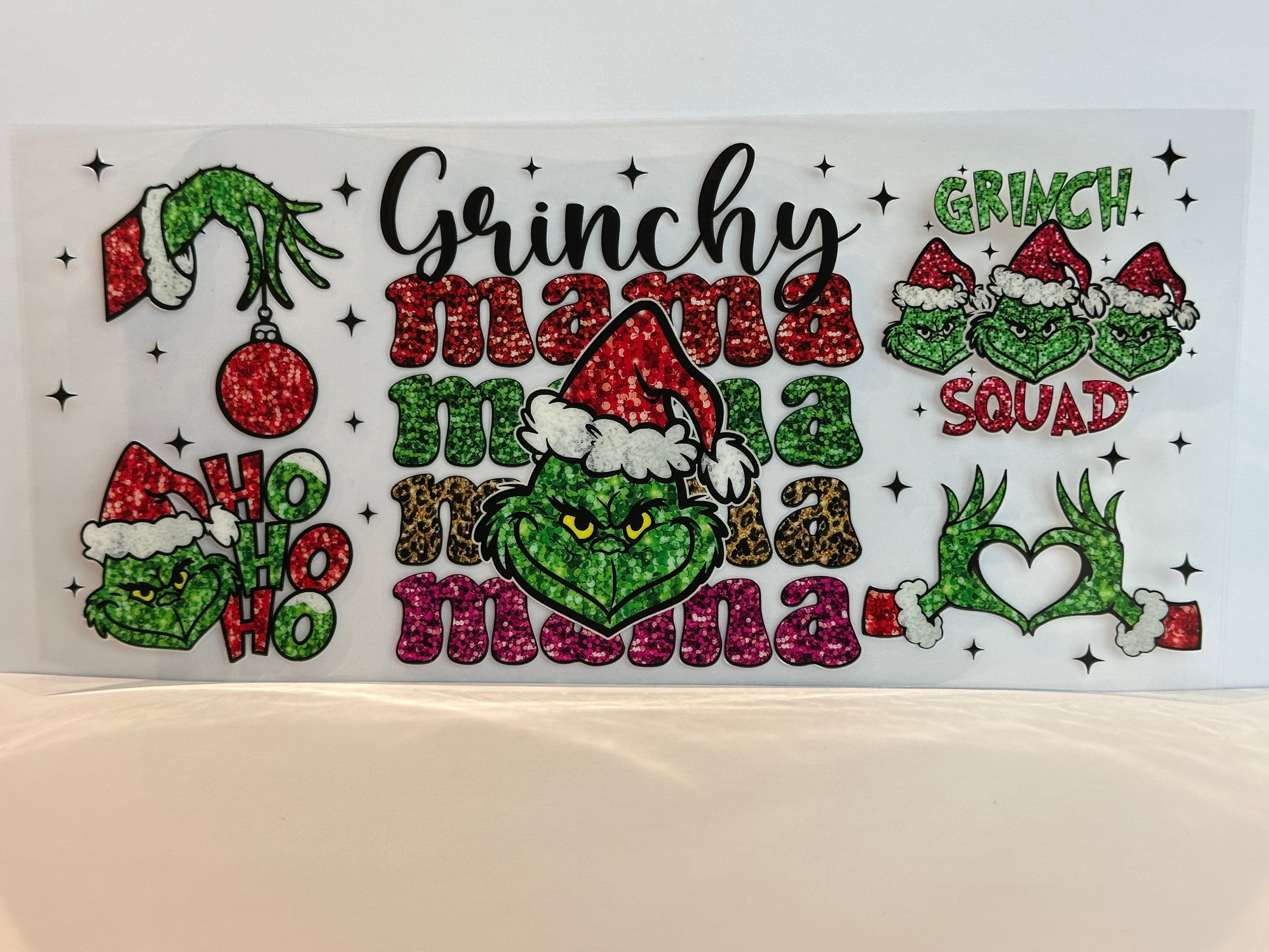 Grinchy Mama Christmas 16oz Wraps