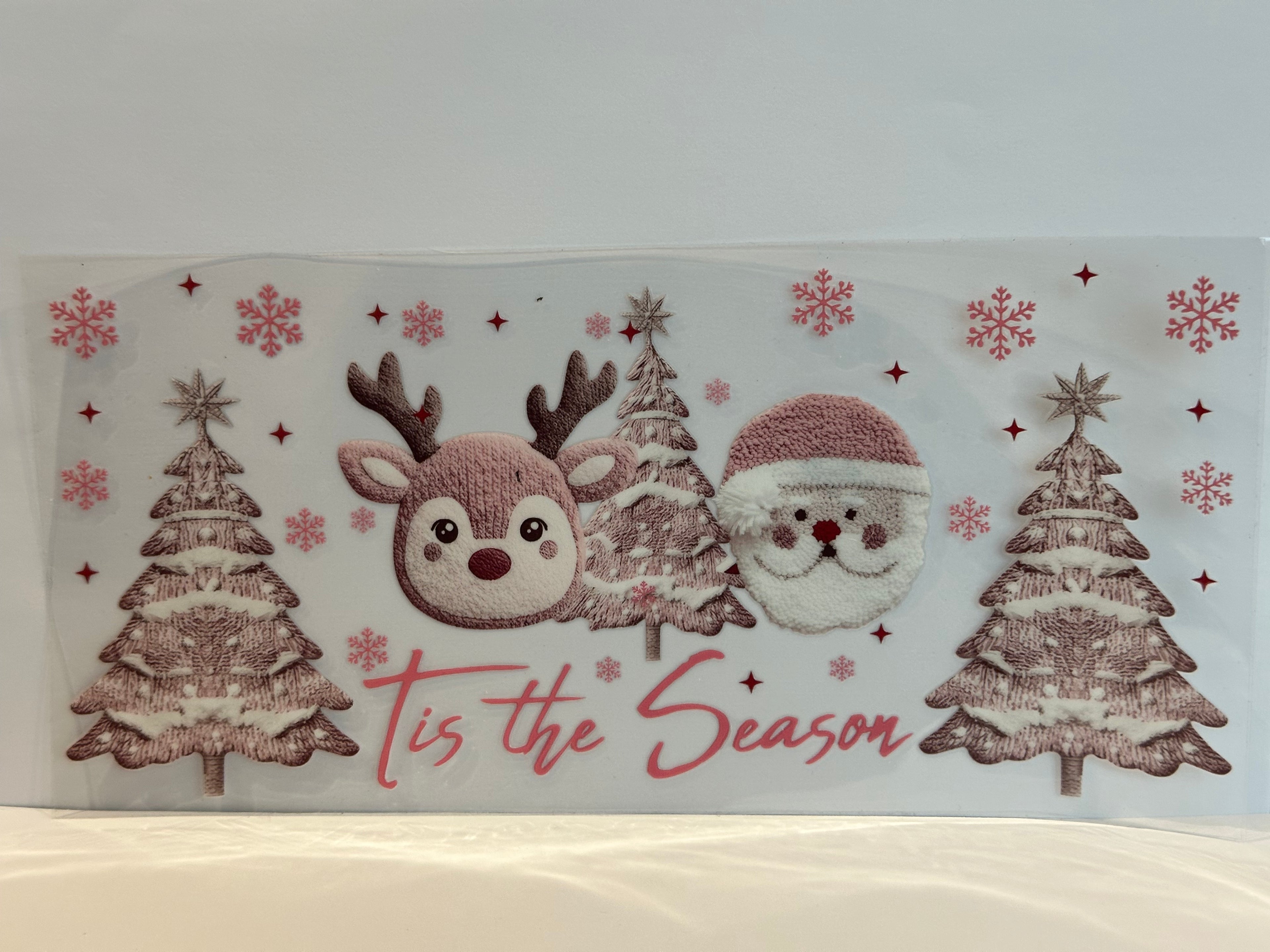 Santa Reindeer 16 oz Wrap