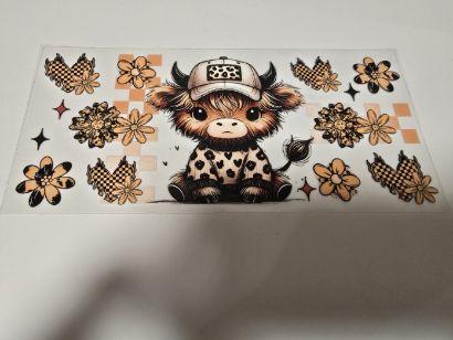 Highland Cow 16oz Wrap