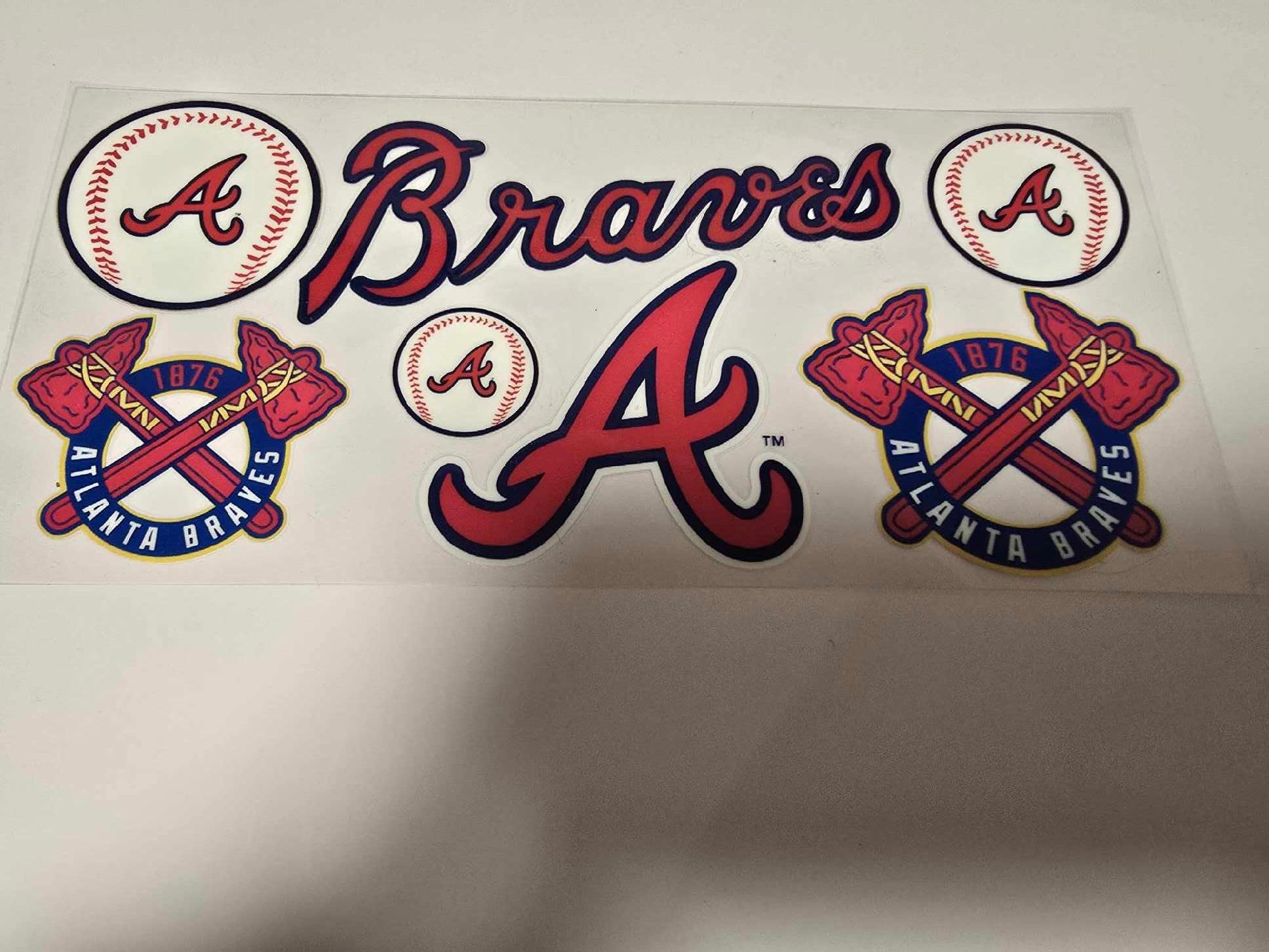 Atlanta Braves Baseball 16oz Wrap