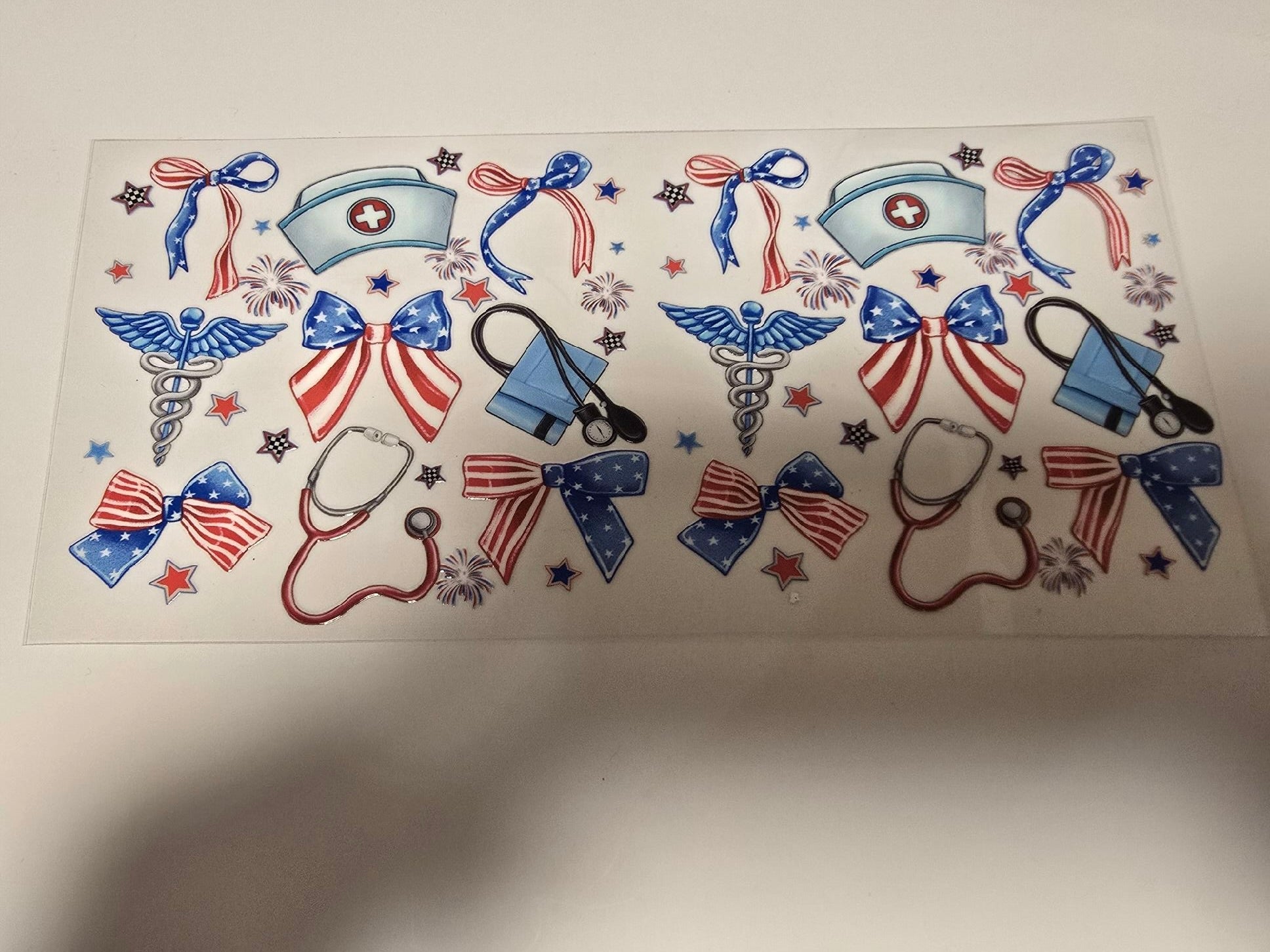 Nurse 4th of July 16oz Wrap
