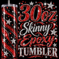 30oz Skinny Epoxy Tumbler Stainless Steel