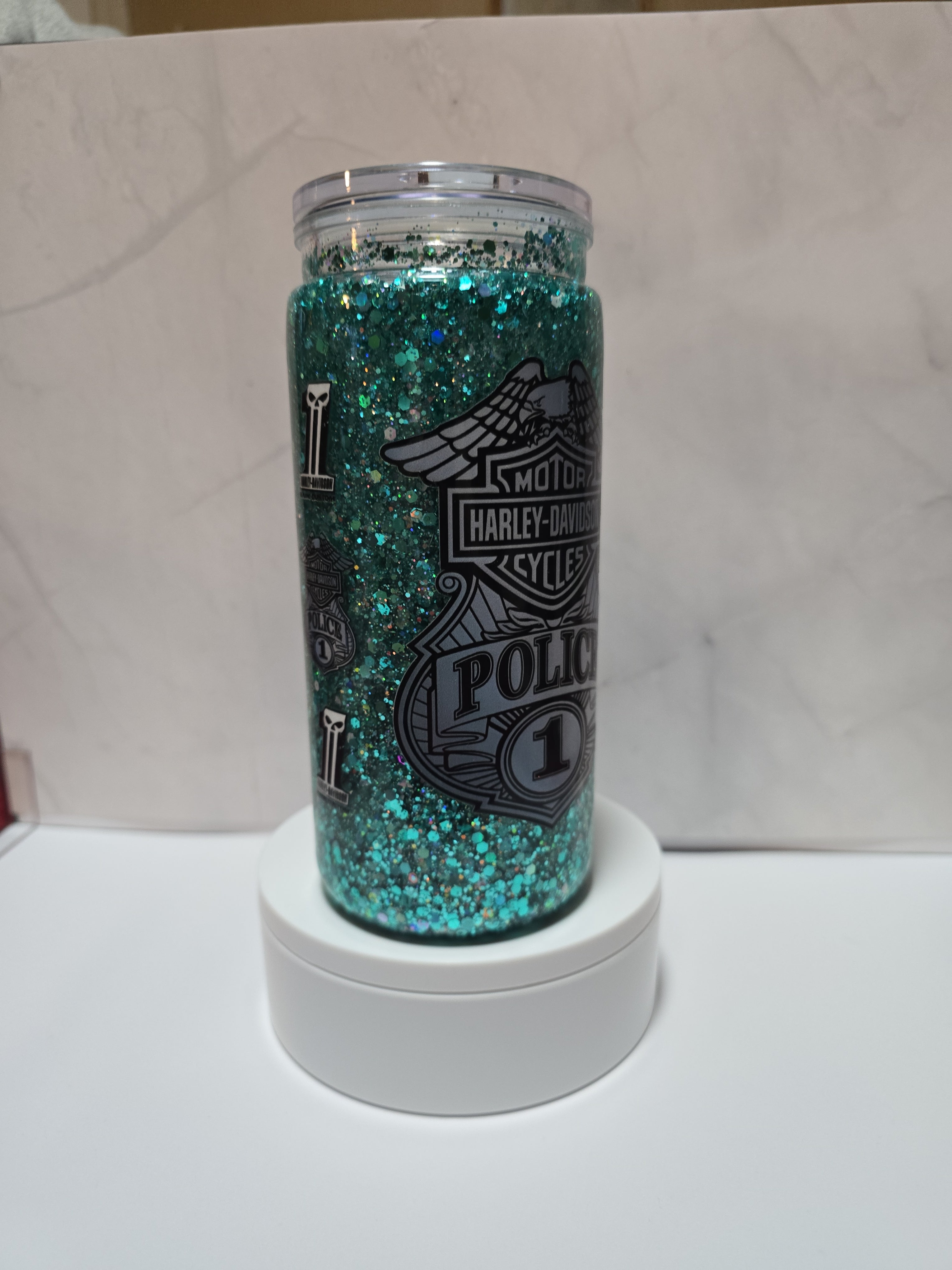 20oz Harley Davidson Snowglobe  cup