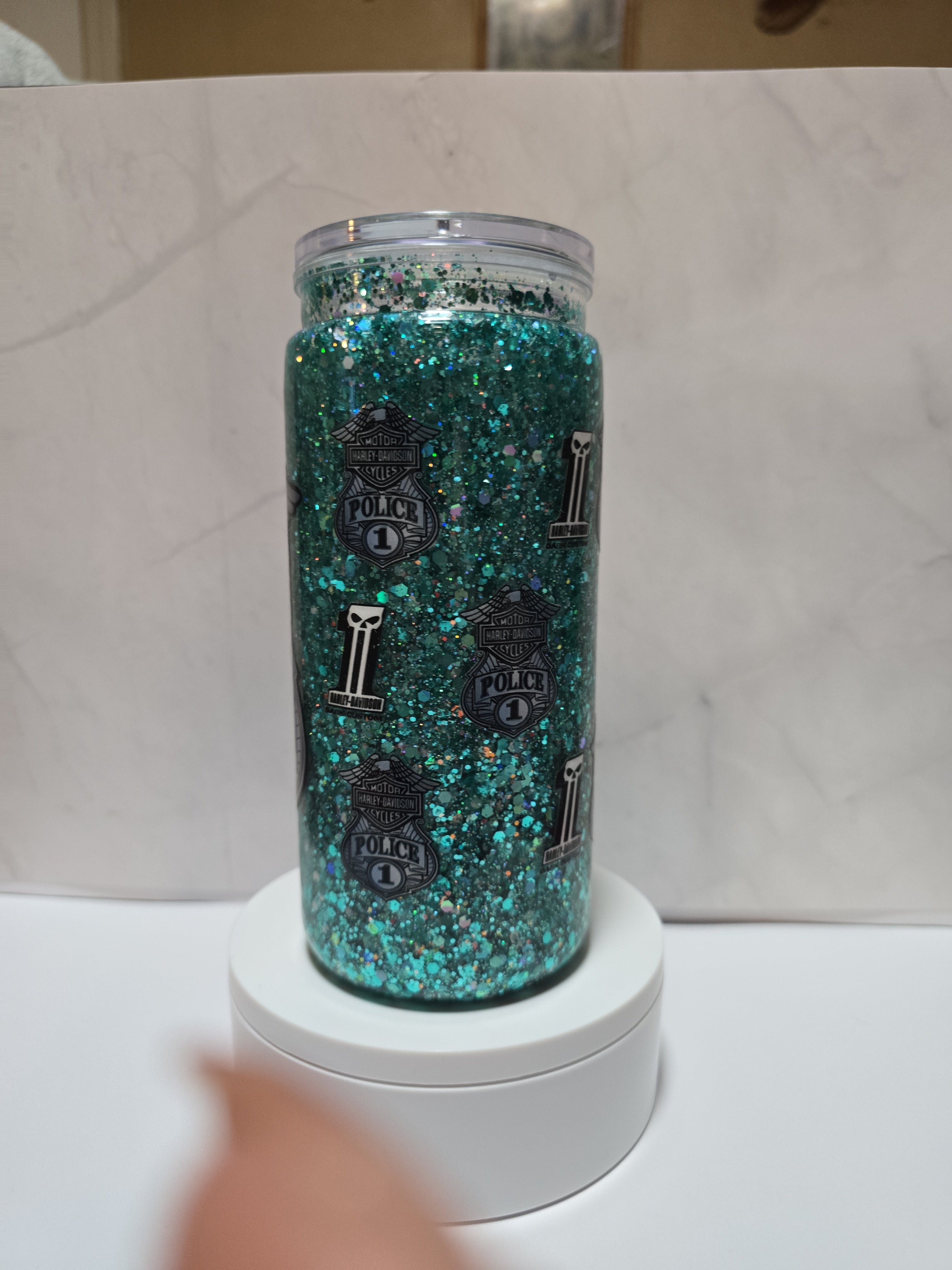 20oz Harley Davidson Snowglobe  cup